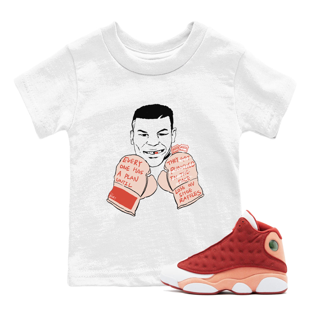 Everyone Has A Plan snkmatch Tees Kids - Air Jordan 13 Dune Red