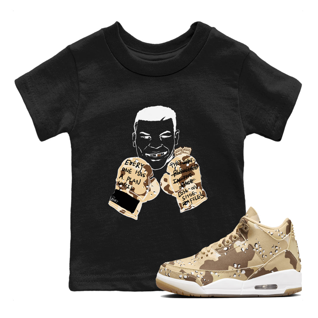 Everyone Has A Plan snkmatch Tees Kids - Air Jordan 3 Desert Camo