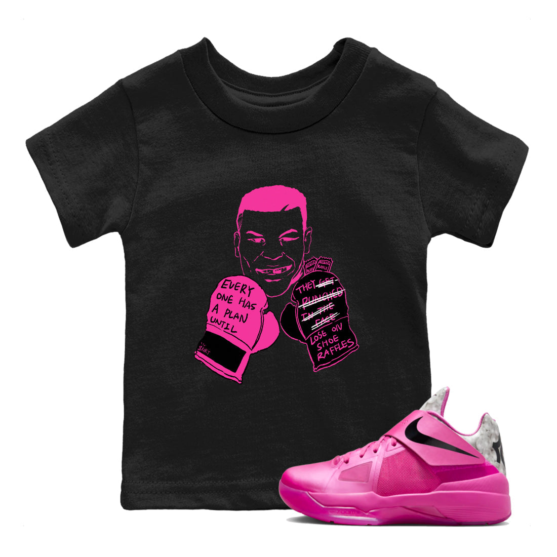 Everyone Has A Plan snkmatch Tees Kids - Nike KD 4 Aunt Pearl