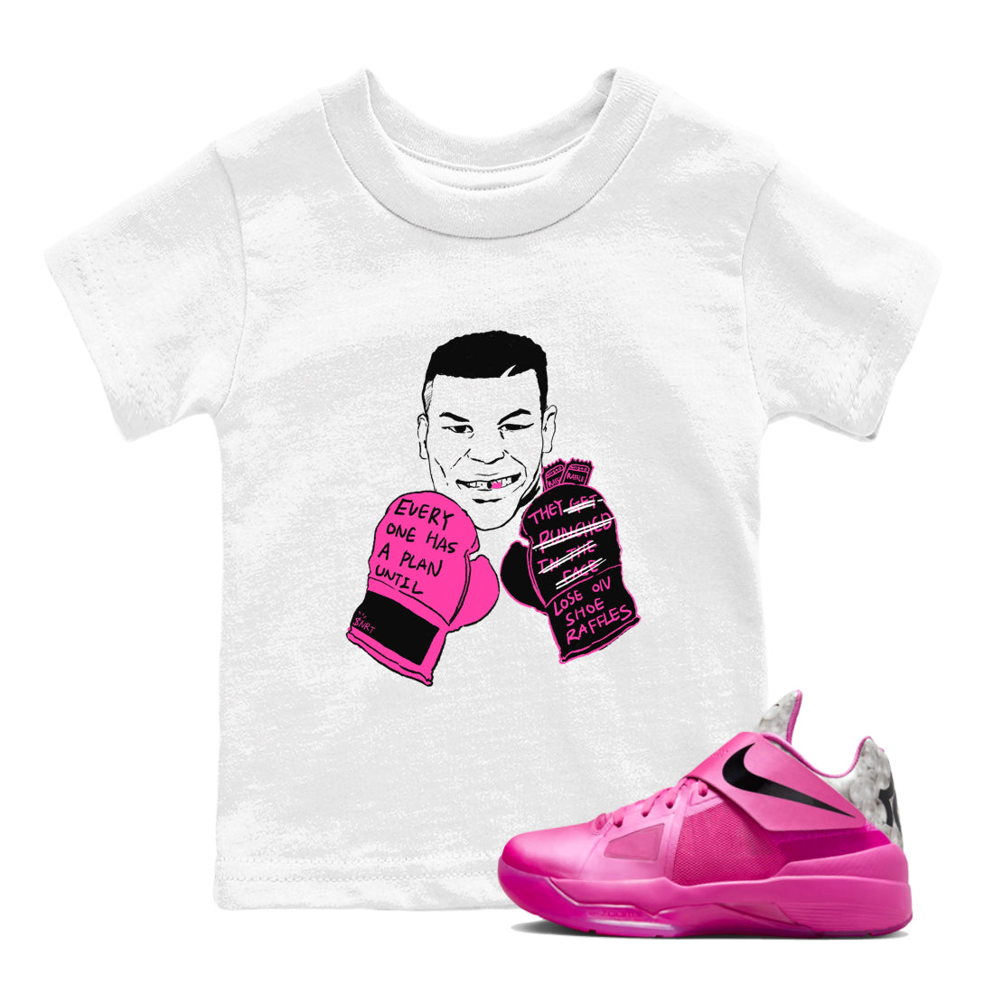 Everyone Has A Plan snkmatch Tees Kids - Nike KD 4 Aunt Pearl