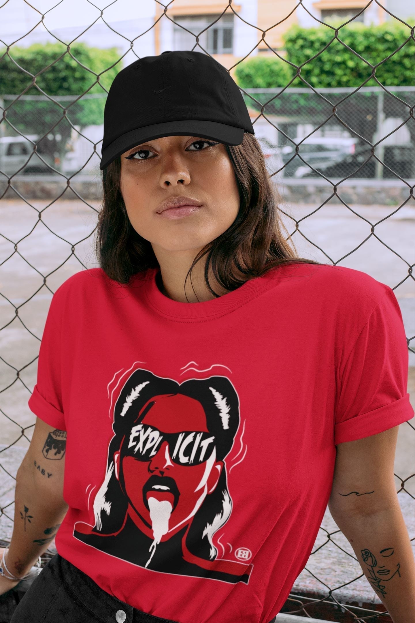 Explicit Unisex Tops - Air Jordan 1 Bred Patent
