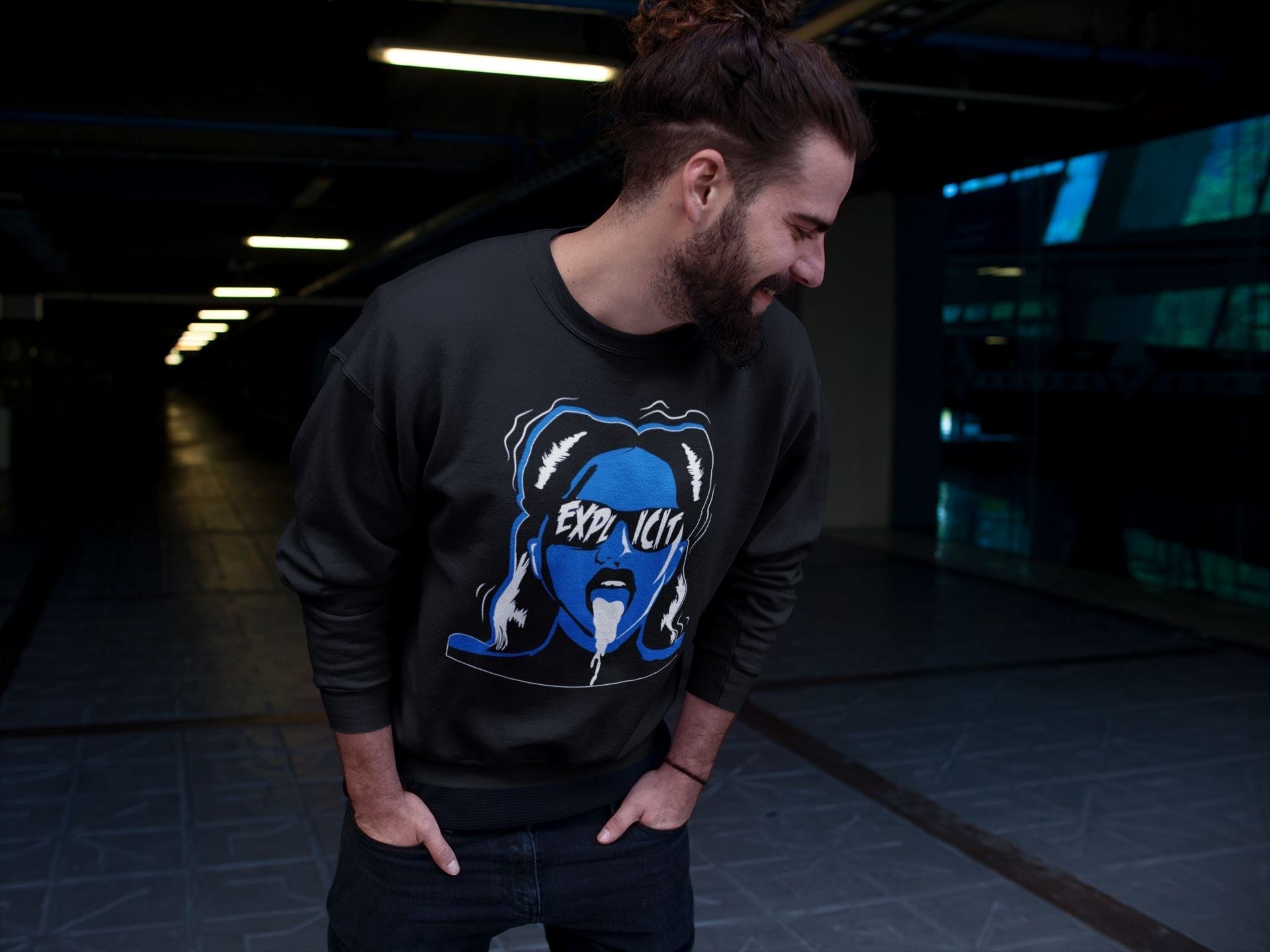 Explicit Unisex Tops - Air Jordan 1 Dark Marina Blue