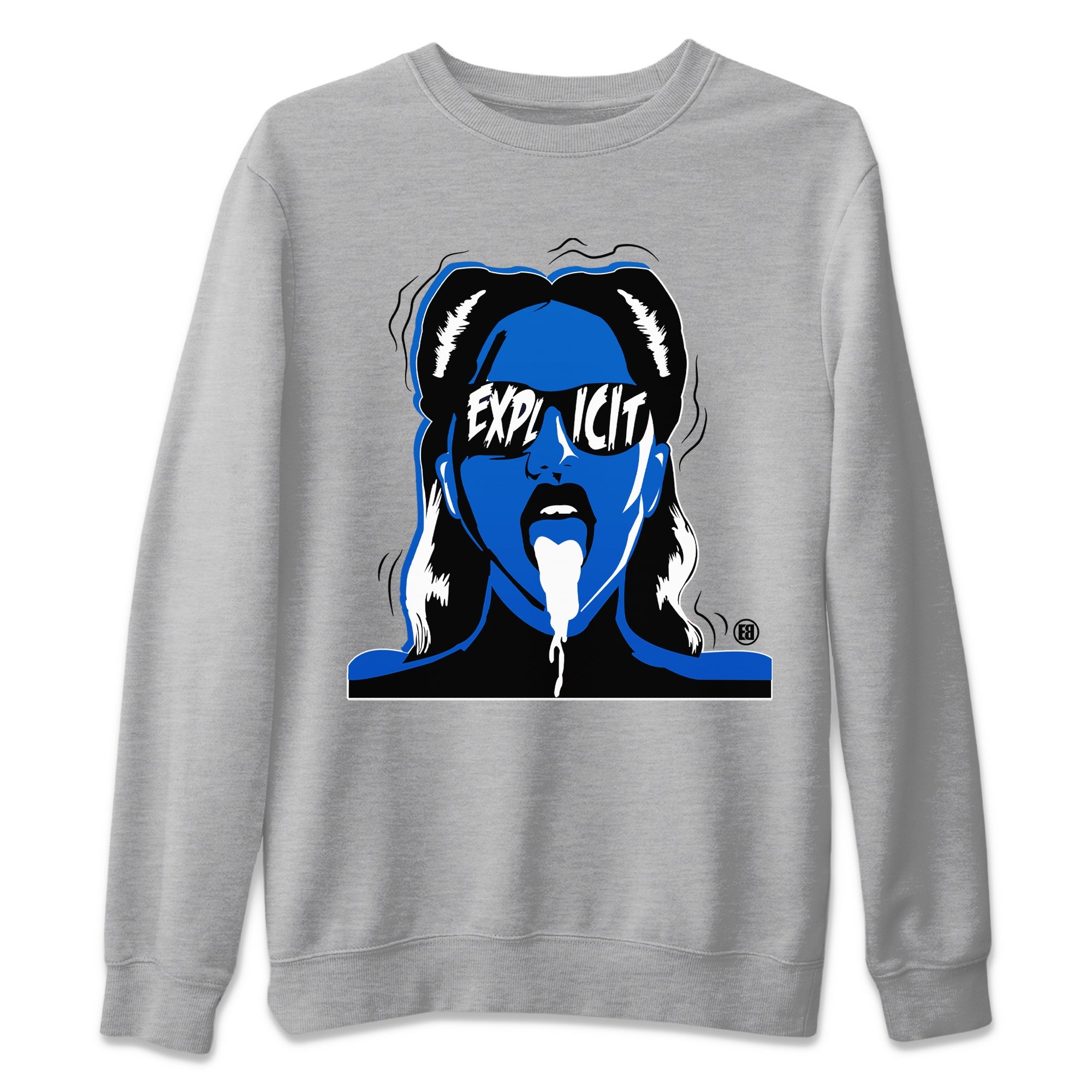Explicit Unisex Tops - Air Jordan 1 Dark Marina Blue