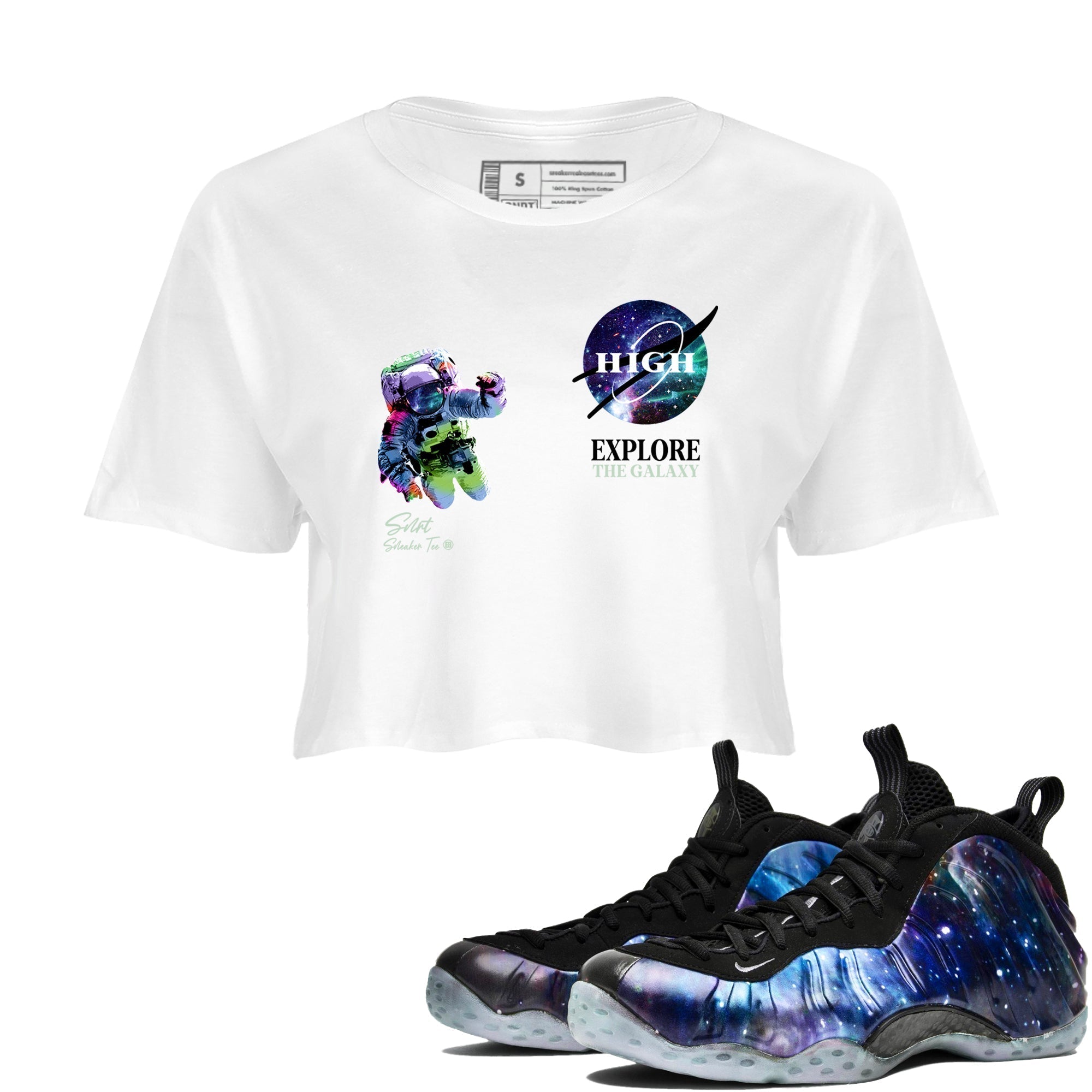 Explore The Galaxy snkmatch Women's Top - Air Foamposite One Galaxy