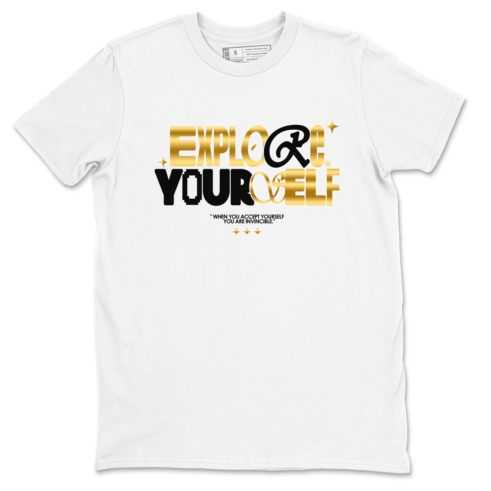 Explore Yourself snkmatch Tees - Air Jordan 1 Black Metallic Gold