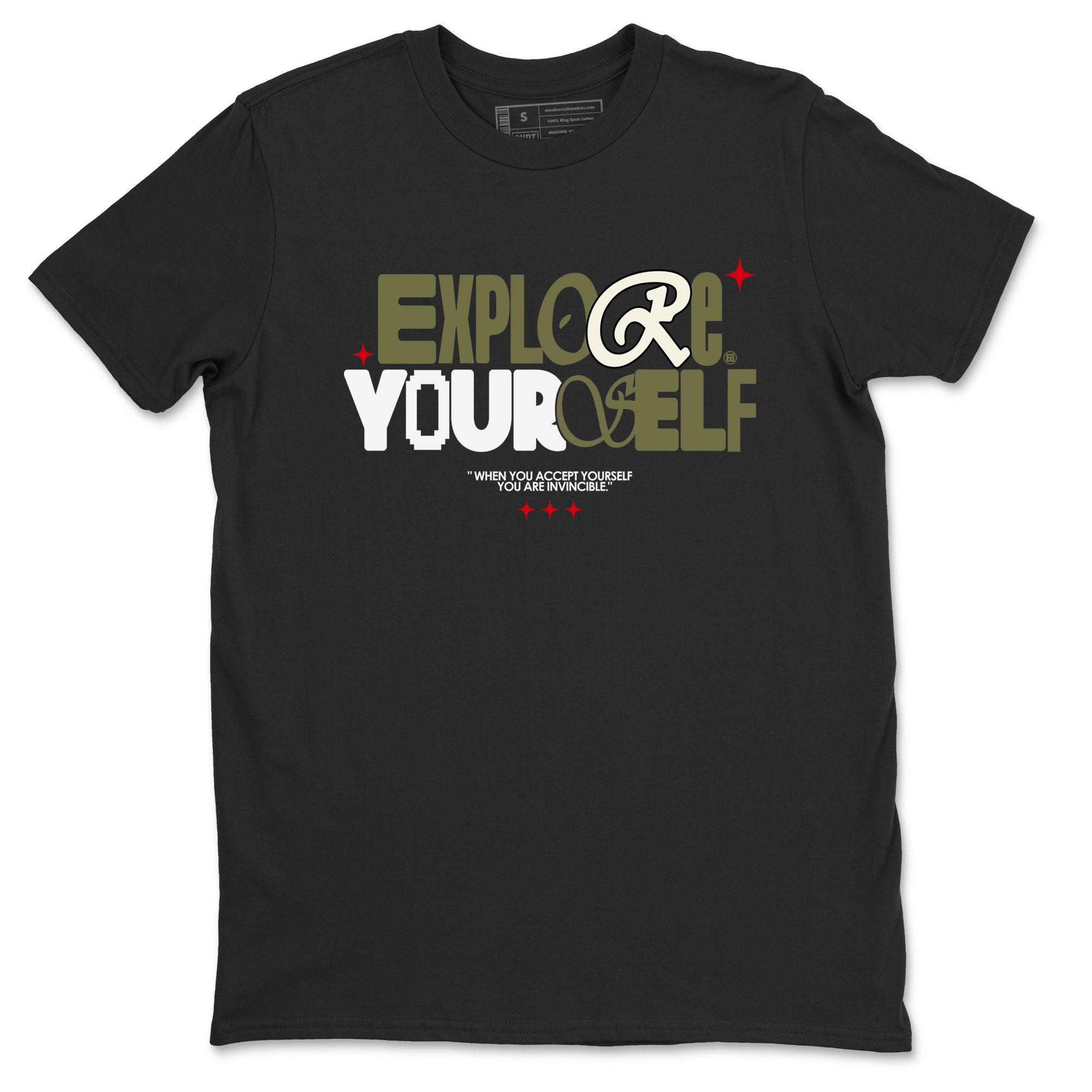 Explore Yourself snkmatch Tees - Air Jordan 1 Travis Scott Medium Olive