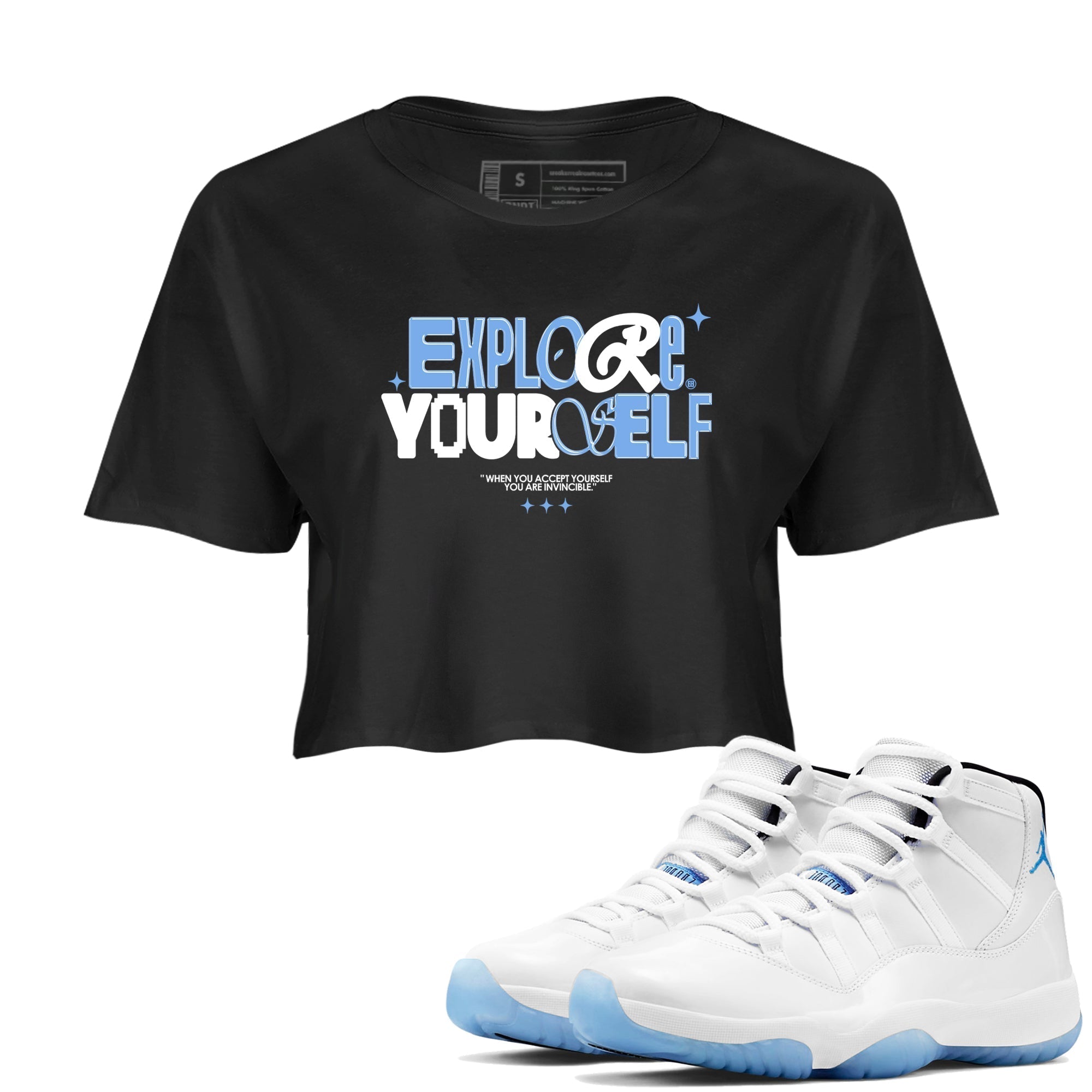 Explore Yourself snkmatch Women's Top - Air Jordan 11 Legend Blue
