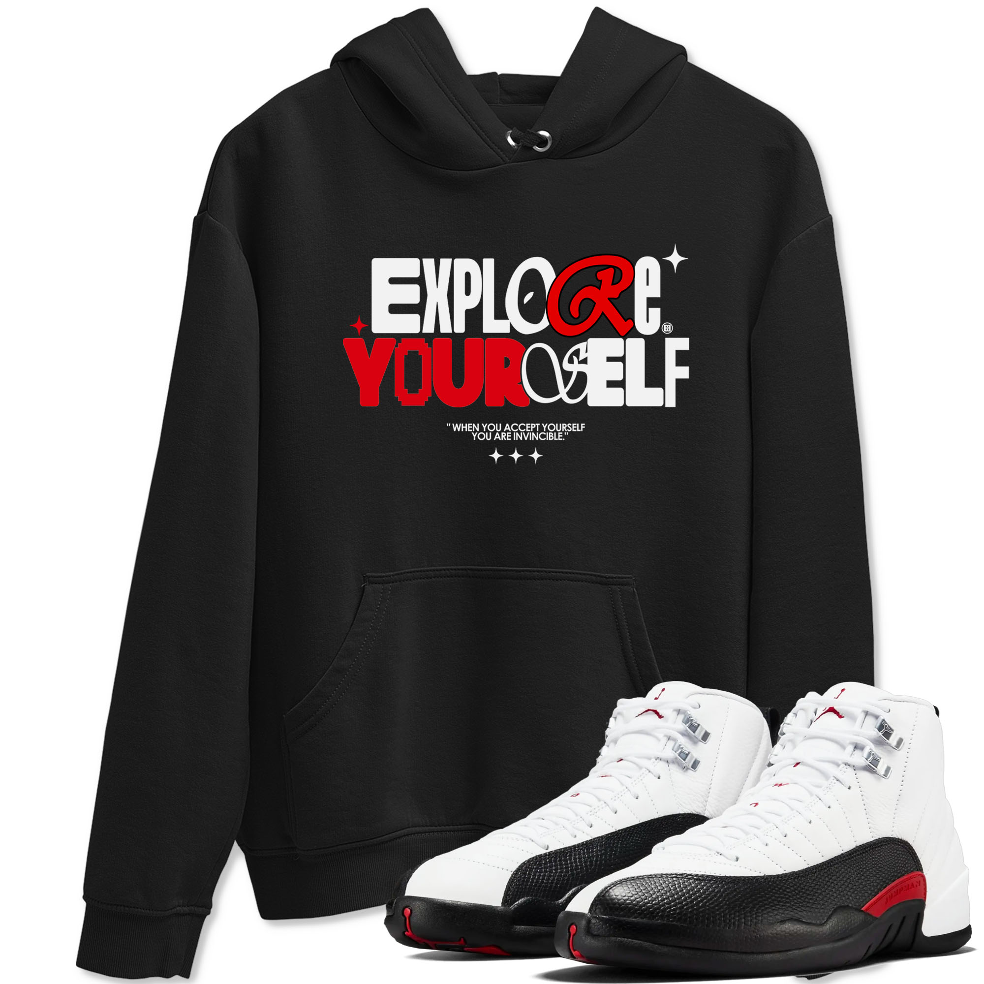 Explore Yourself snkmatch Tees - Air Jordan 12 Taxi Flip