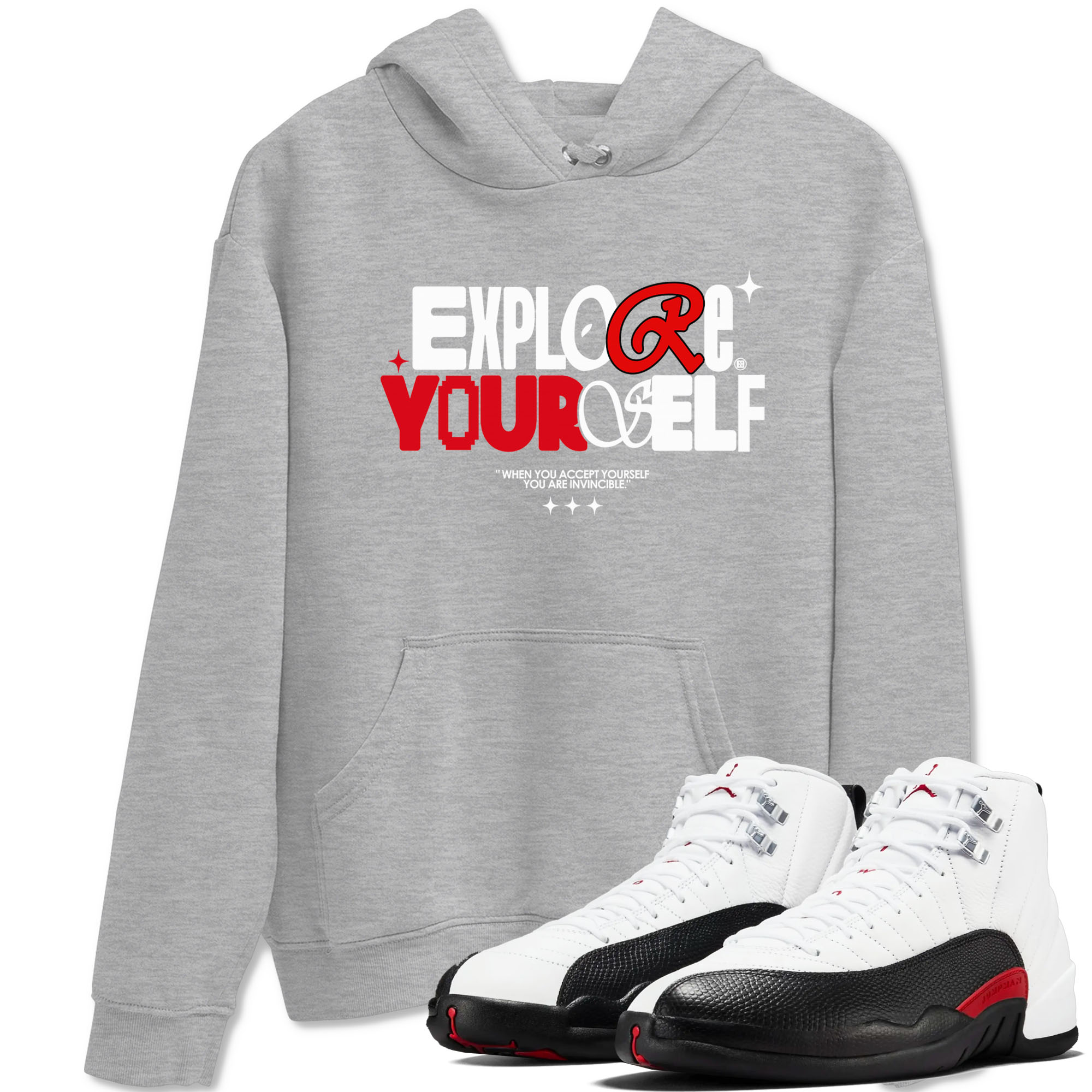 Explore Yourself snkmatch Tees - Air Jordan 12 Taxi Flip