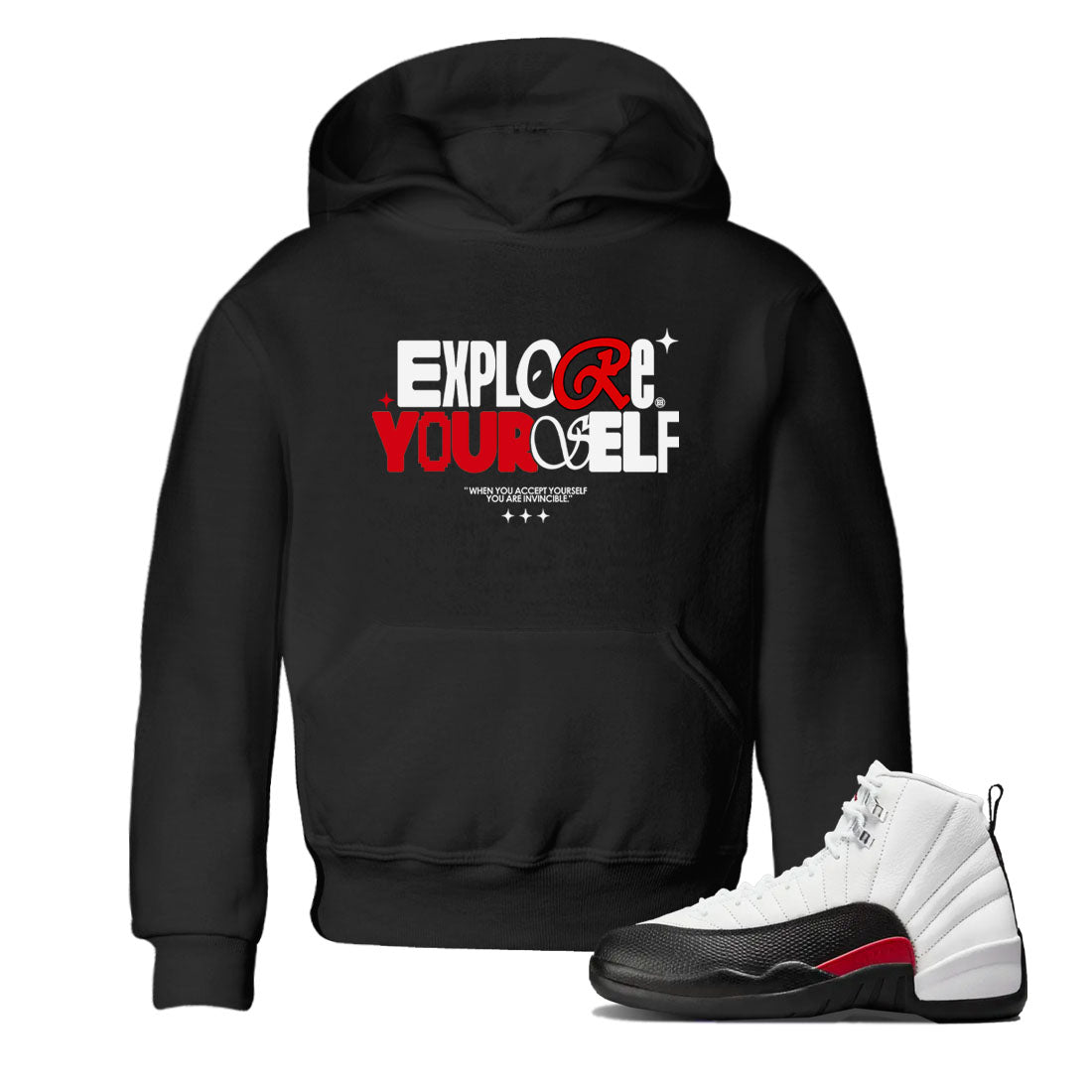 Explore Yourself snkmatch Tees Kids - Air Jordan 12 Taxi Flip