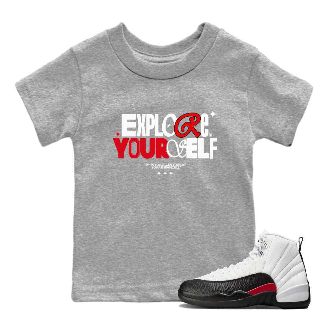 Explore Yourself snkmatch Tees Kids - Air Jordan 12 Taxi Flip