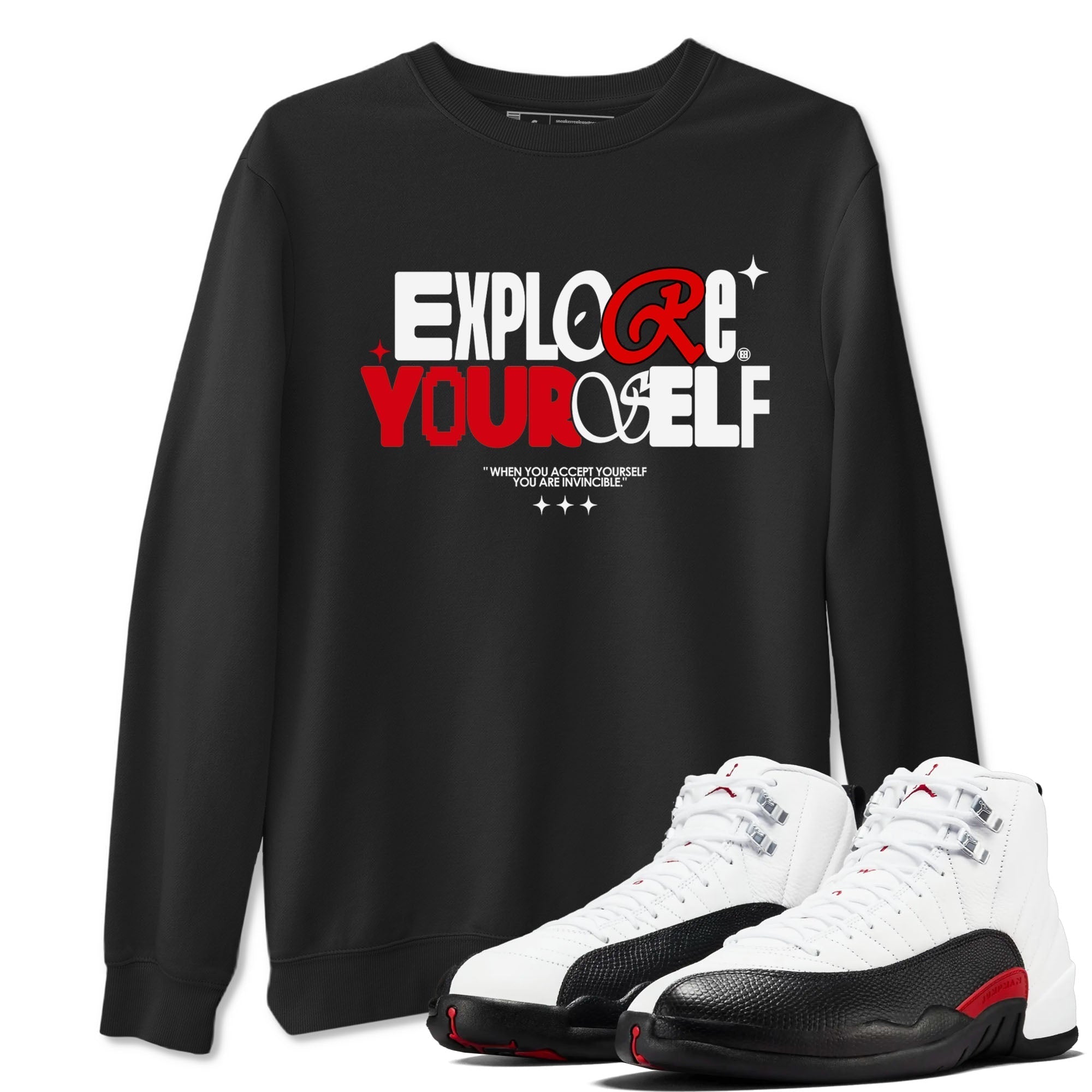 Explore Yourself snkmatch Tees - Air Jordan 12 Taxi Flip