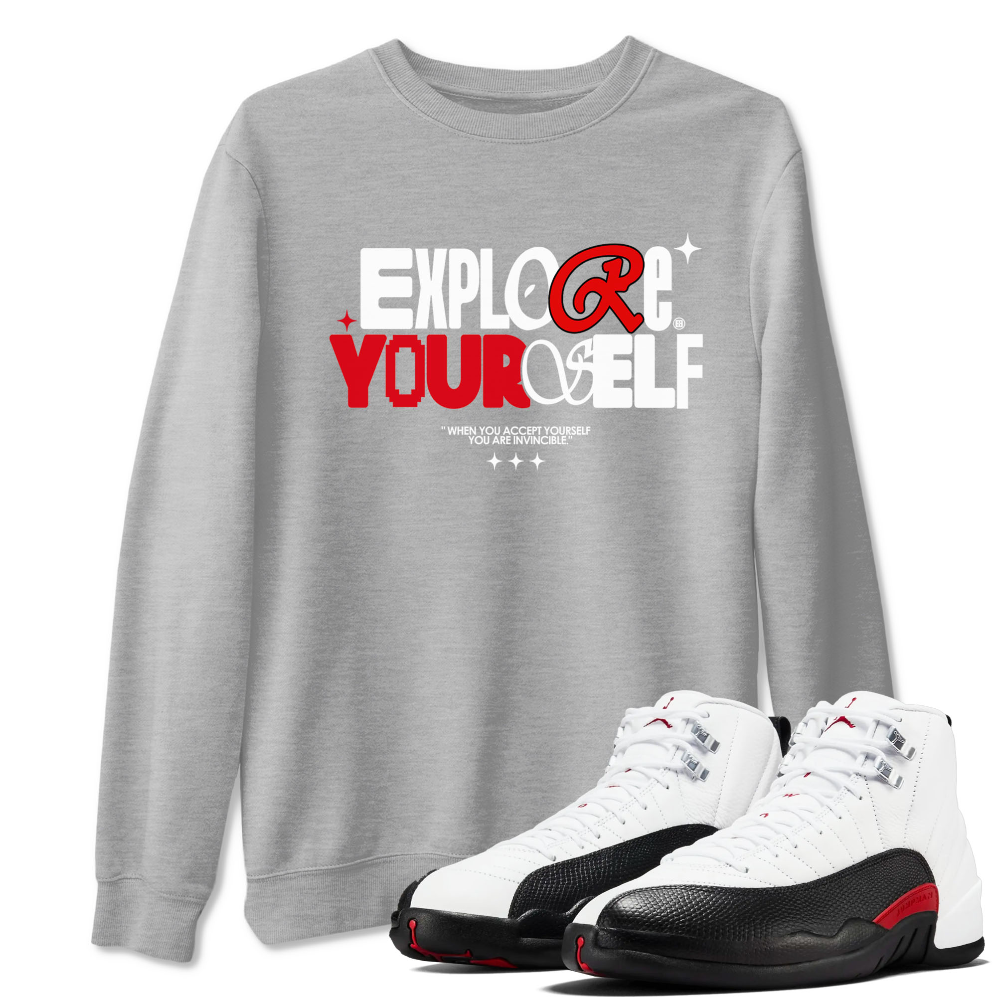 Explore Yourself snkmatch Tees - Air Jordan 12 Taxi Flip