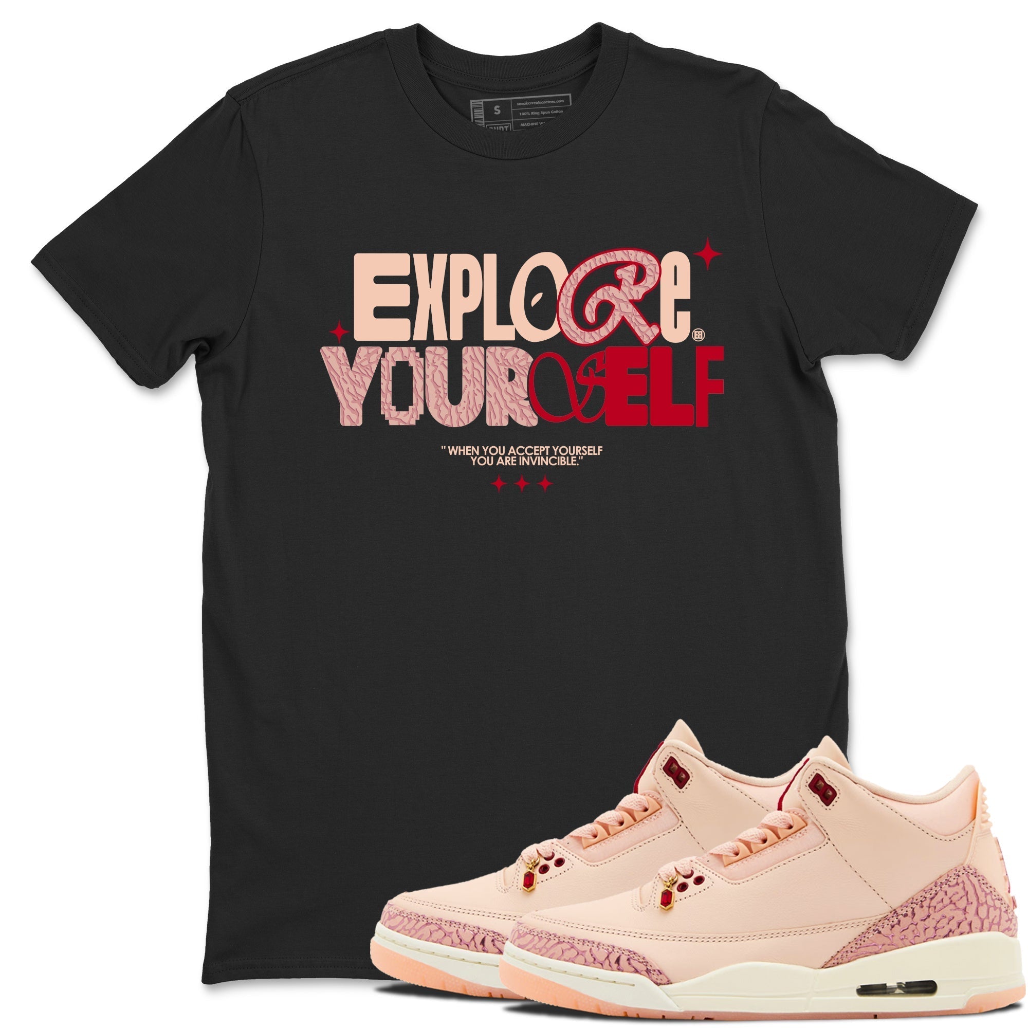 Explore Yourself snkmatch Tees - Air Jordan 3 Valentines Day