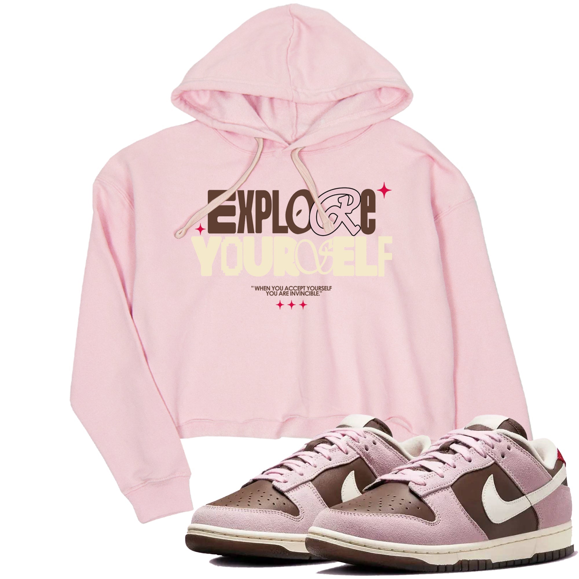 Explore Yourself snkmatch Women's Top - Dunk Cacao Wow And Pink Foam