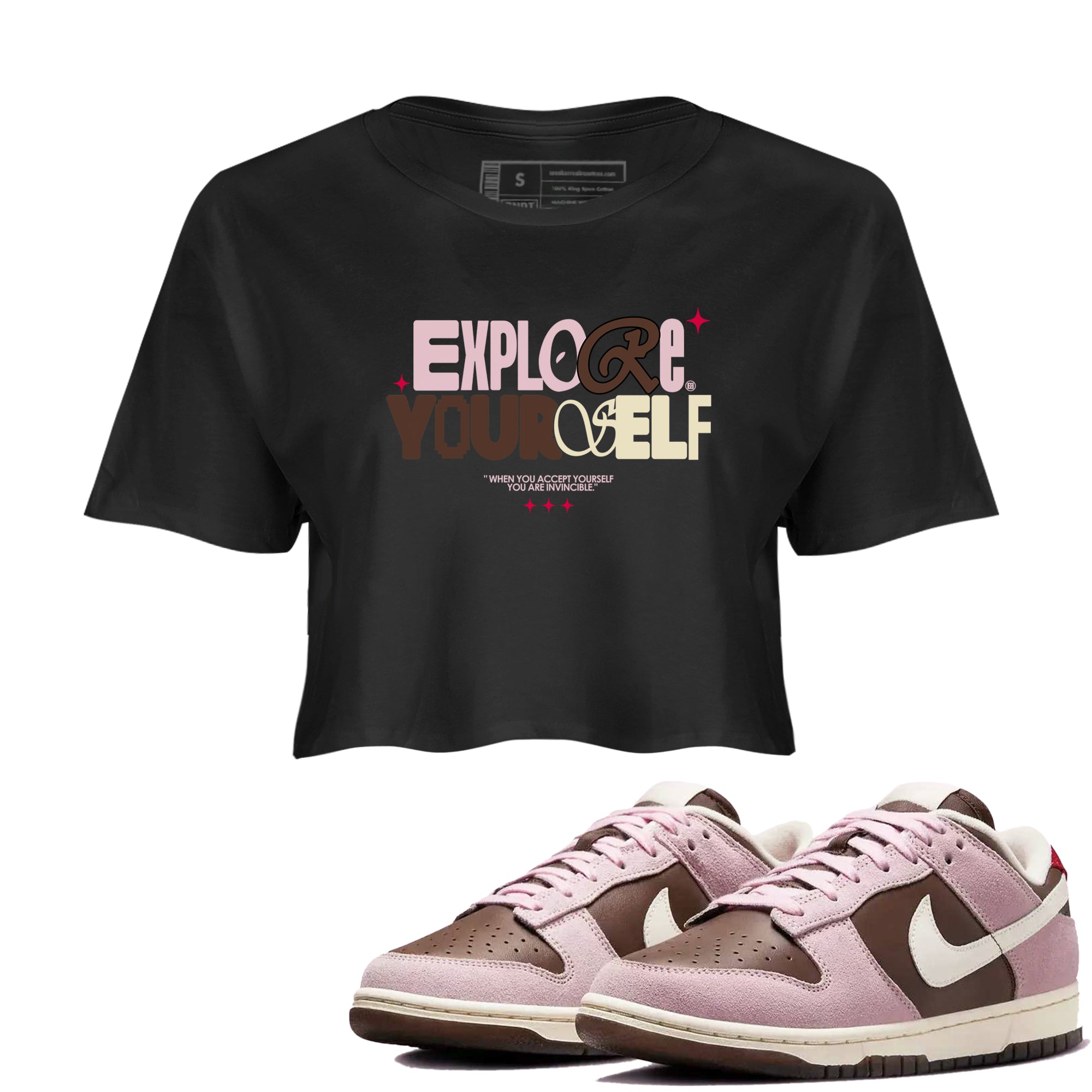 Explore Yourself snkmatch Women's Top - Dunk Cacao Wow And Pink Foam