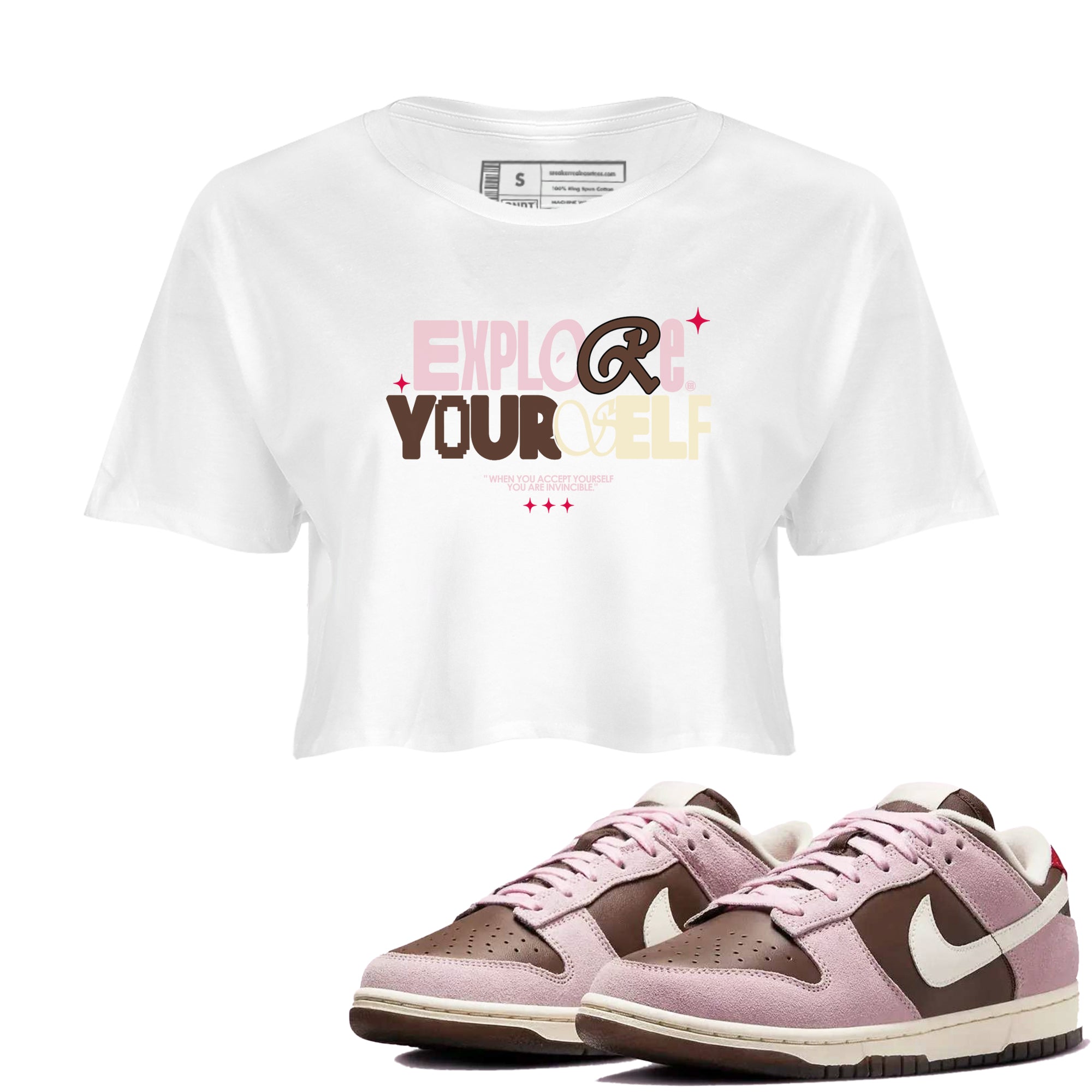 Explore Yourself snkmatch Women's Top - Dunk Cacao Wow And Pink Foam