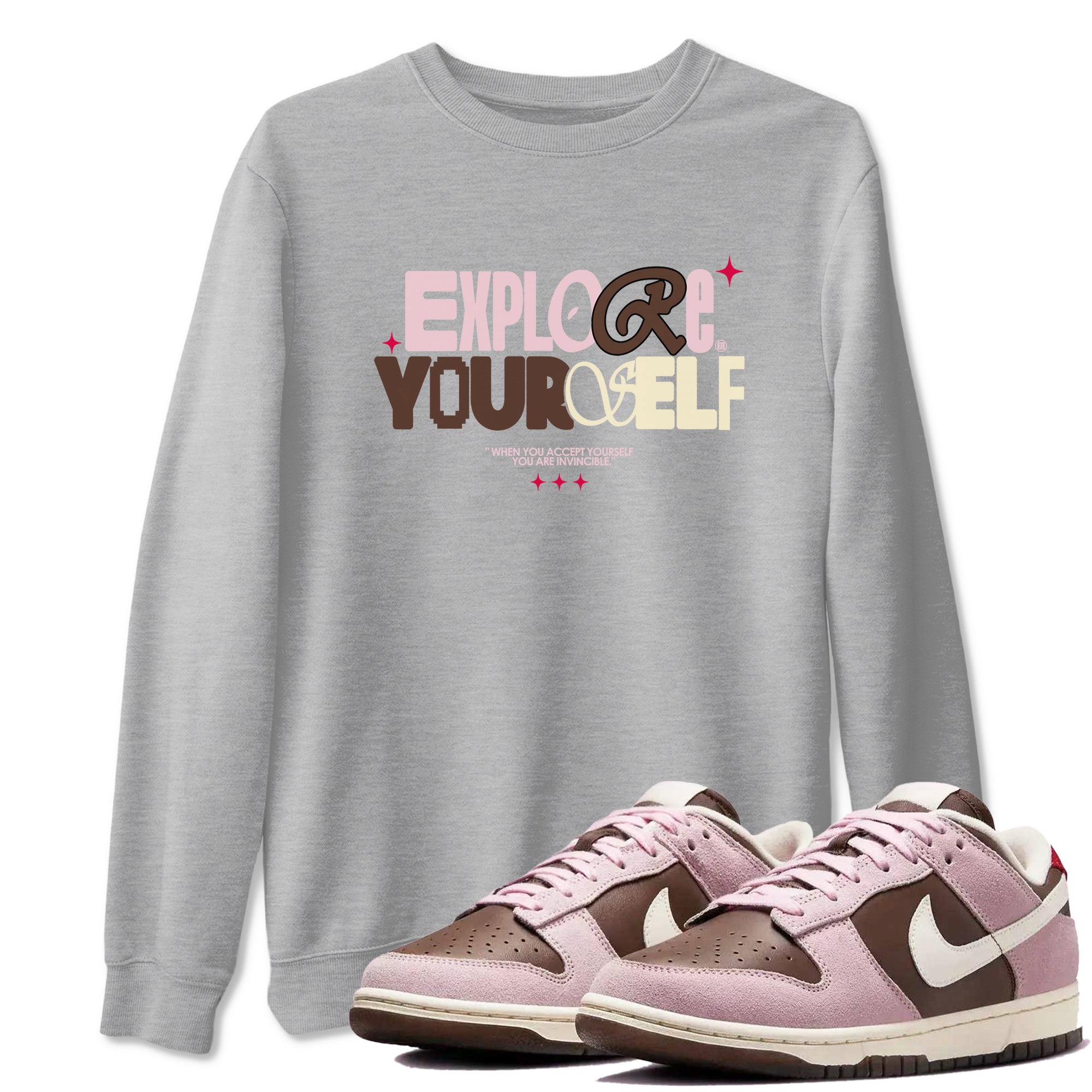 Explore Yourself snkmatch Tees - Dunk Cacao Wow And Pink Foam