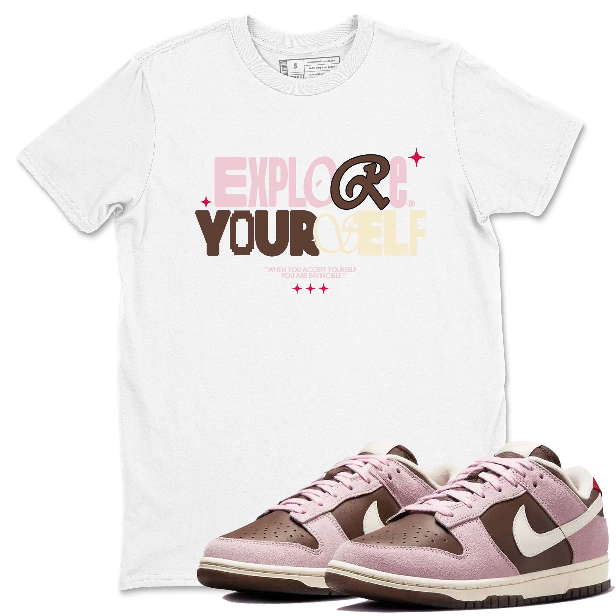 Explore Yourself snkmatch Tees - Dunk Cacao Wow And Pink Foam