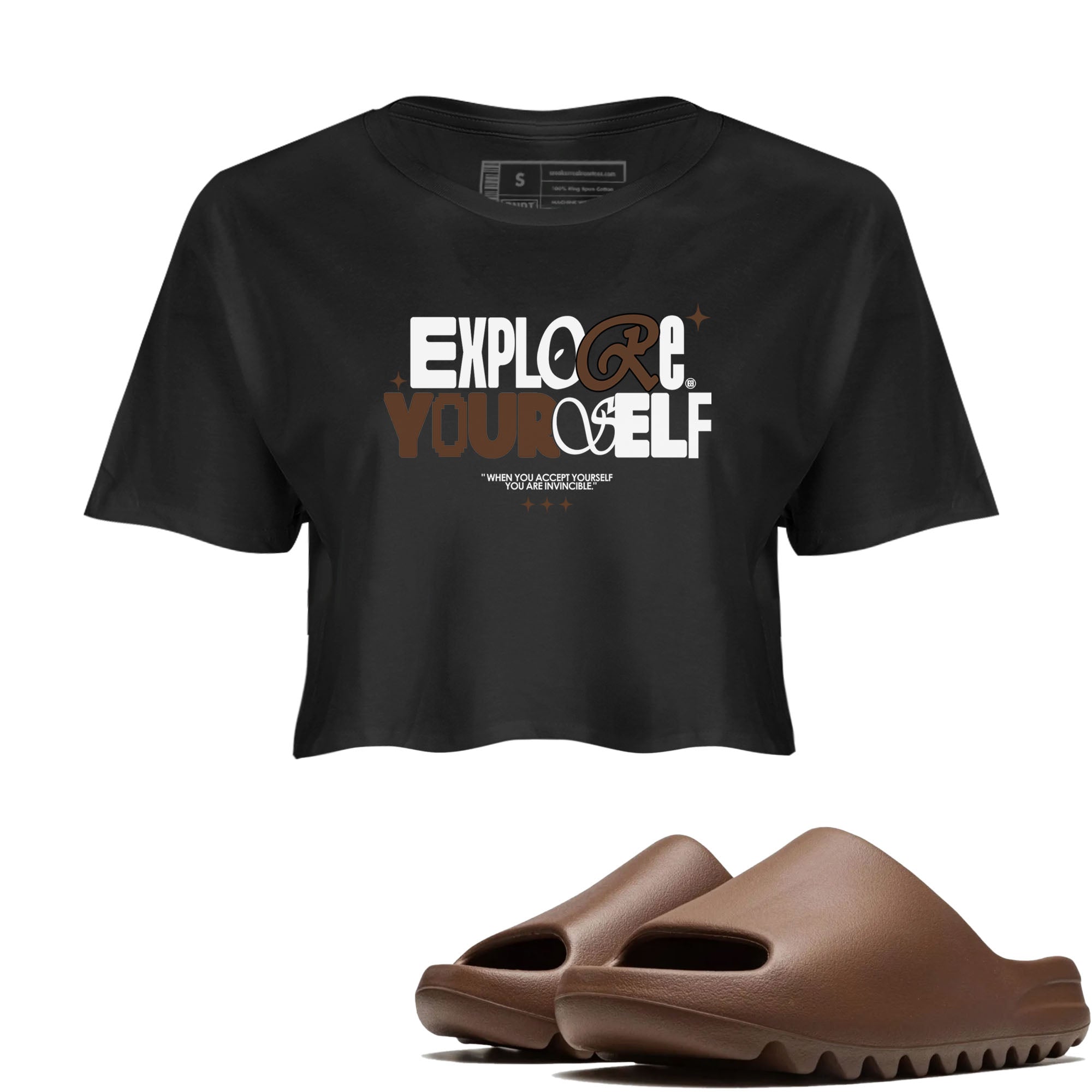 Explore Yourself snkmatch Women's Top - Yeezy Slide Flax