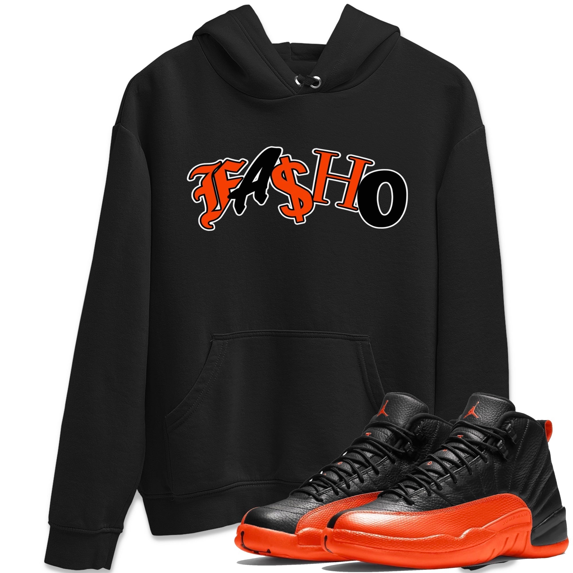 Fasho Unisex Tops - Air Jordan 12 Brilliant Orange