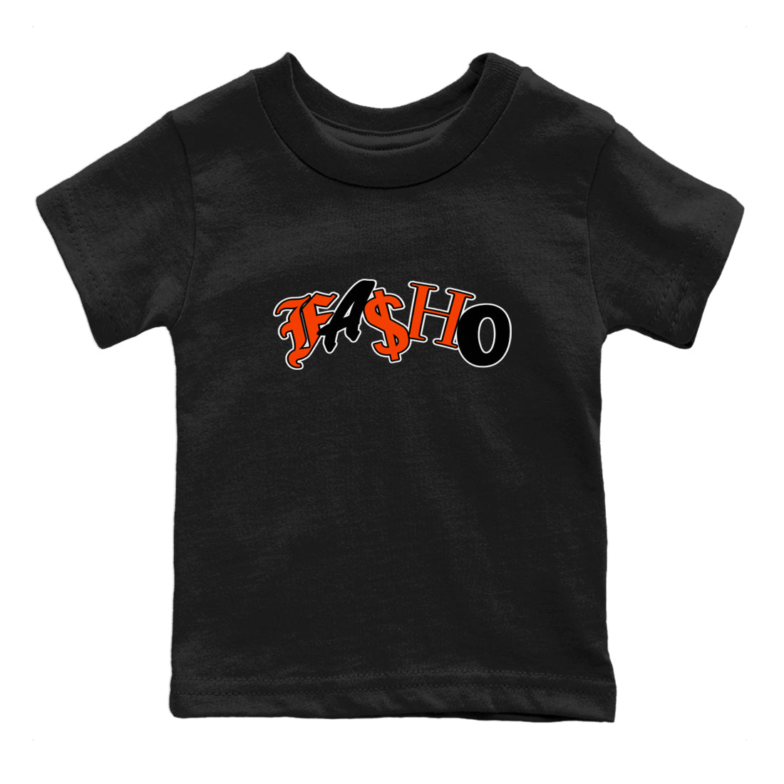 Fasho Kids Tops - Air Jordan 12 Brilliant Orange