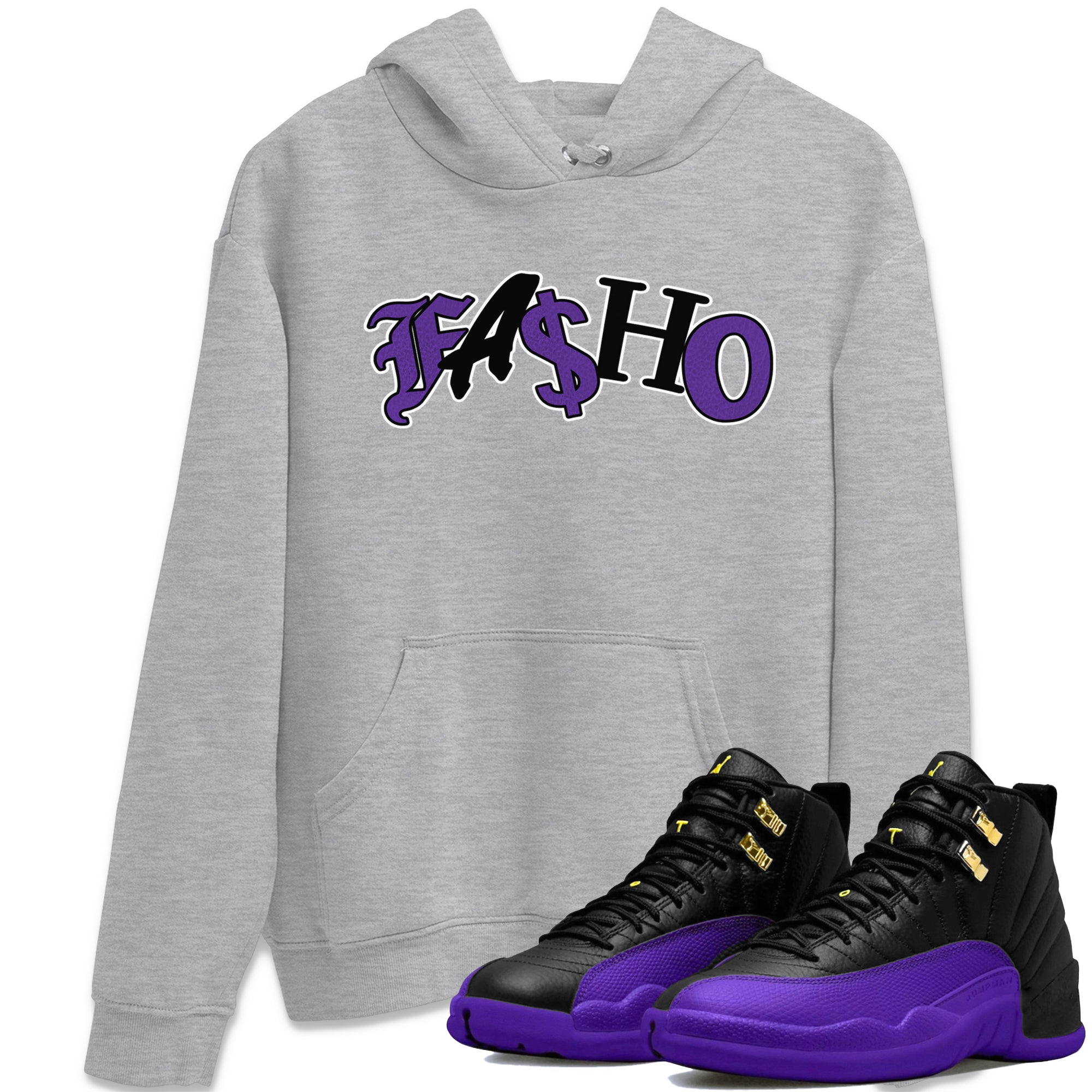 Fasho Unisex Tops - Air Jordan 12 Field Purple