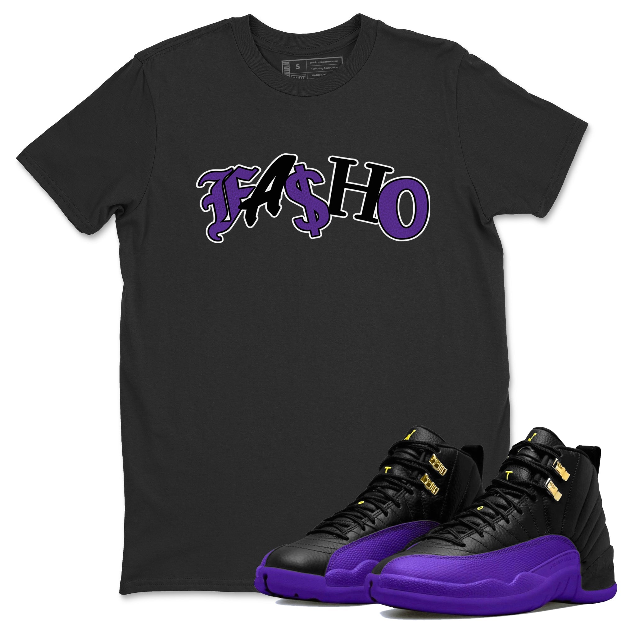 Fasho Unisex Tops - Air Jordan 12 Field Purple