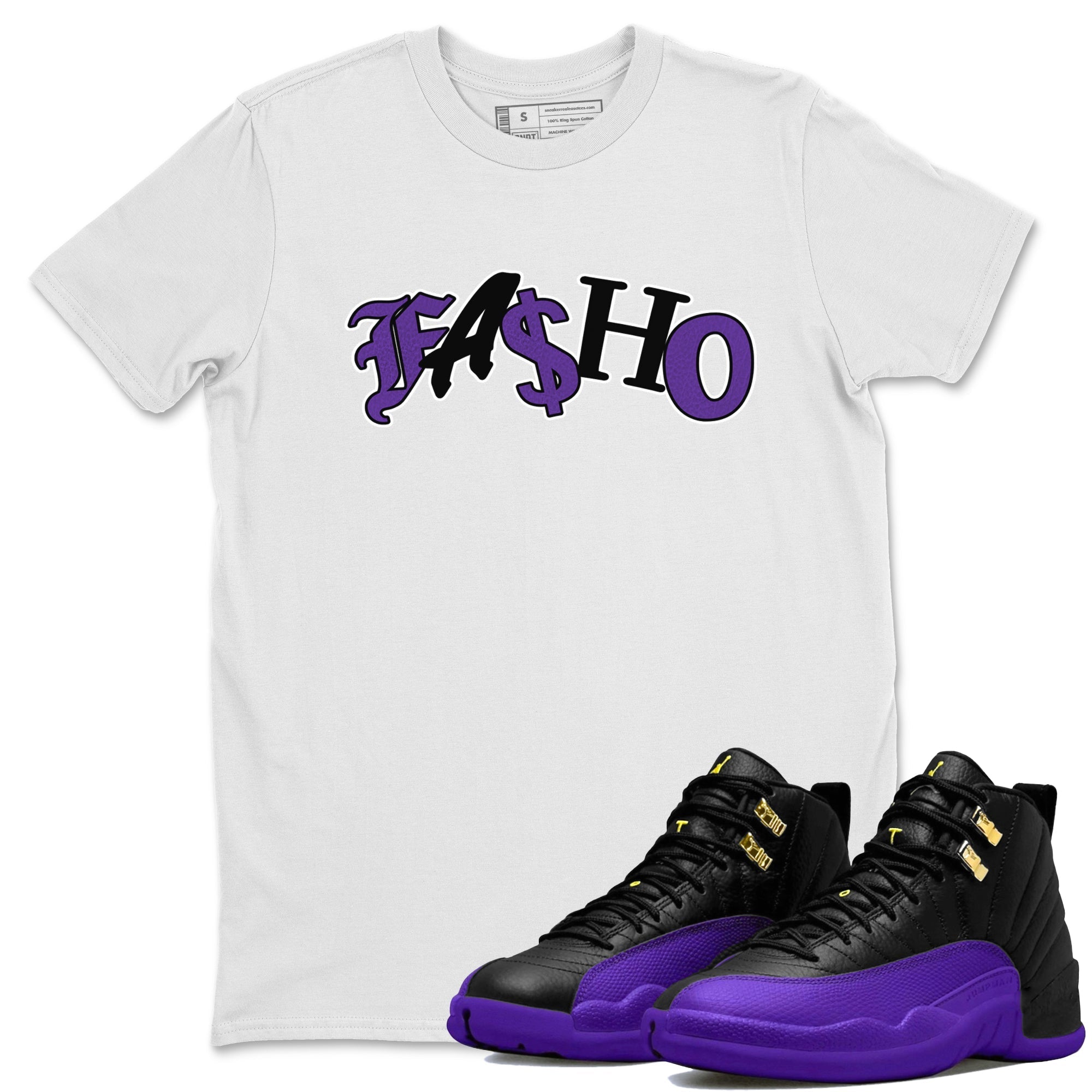 Fasho Unisex Tops - Air Jordan 12 Field Purple