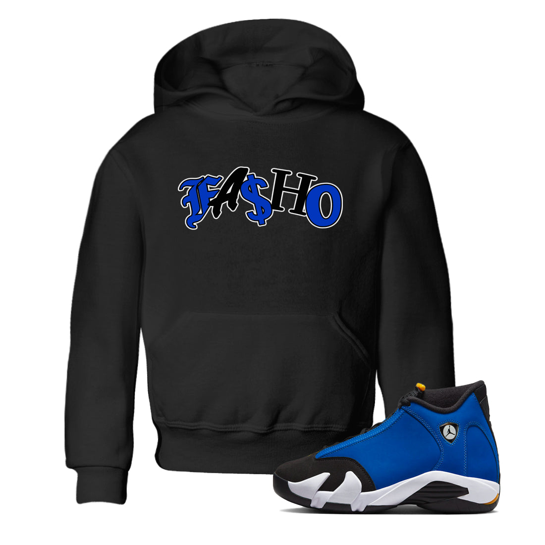 Fasho Kids Tops - Air Jordan 14 Laney