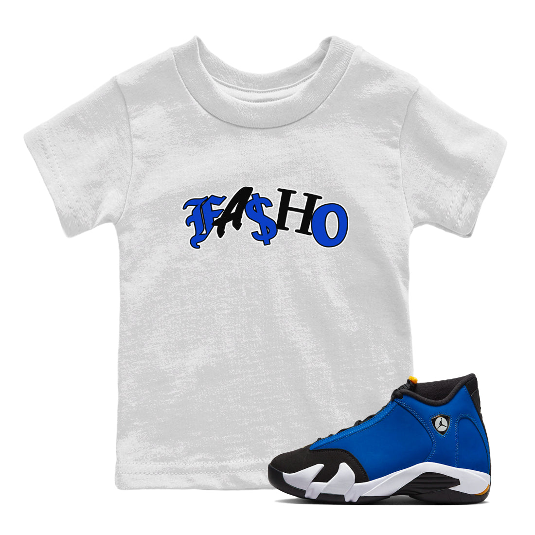 Fasho Kids Tops - Air Jordan 14 Laney