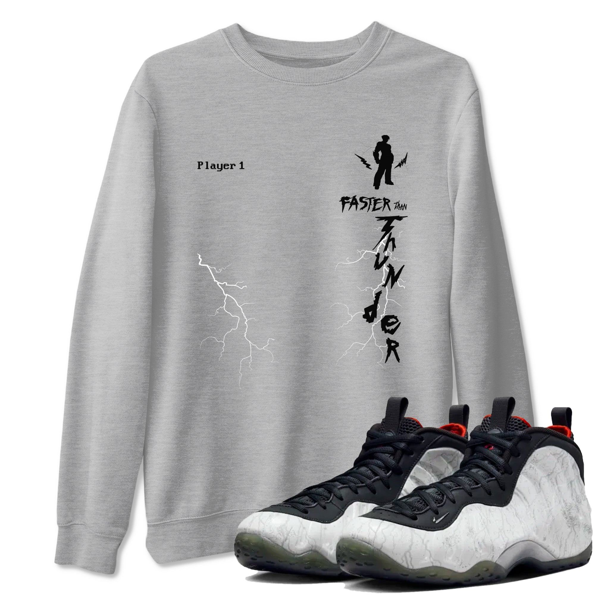Faster Than Thunder snkmatch Tees - Air Foamposite One Jin