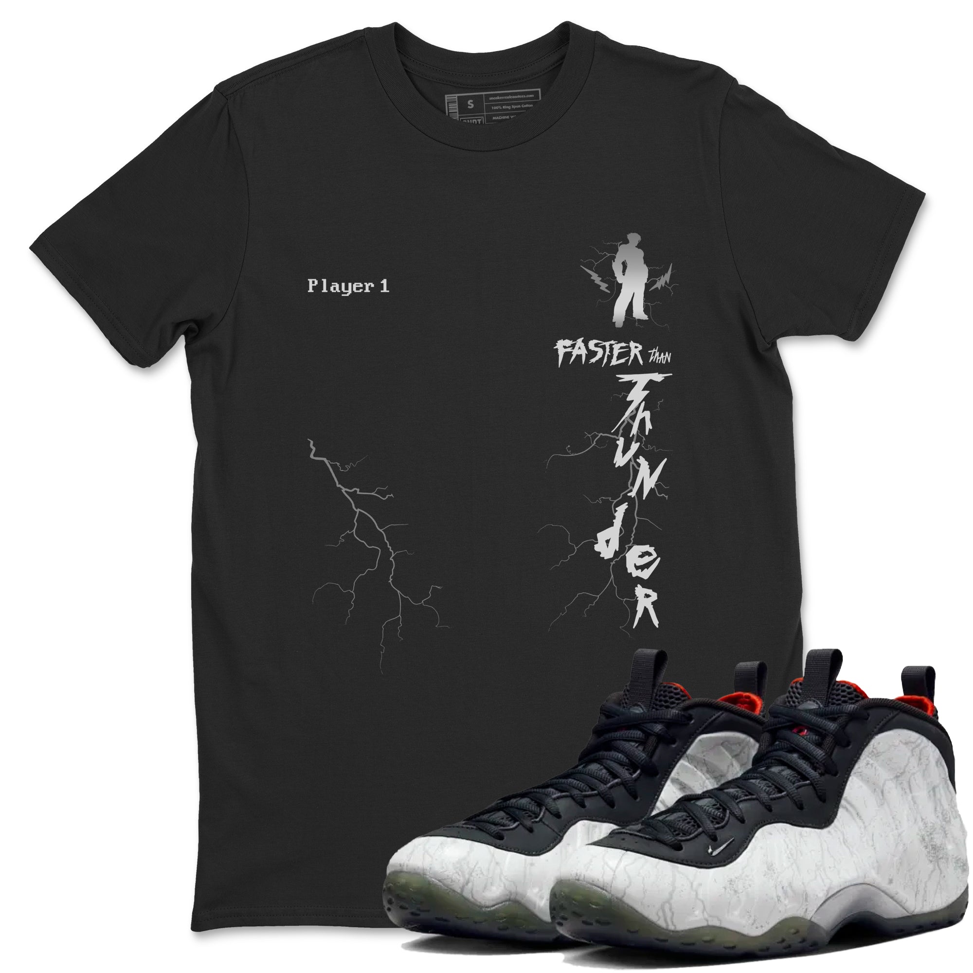 Faster Than Thunder snkmatch Tees - Air Foamposite One Jin