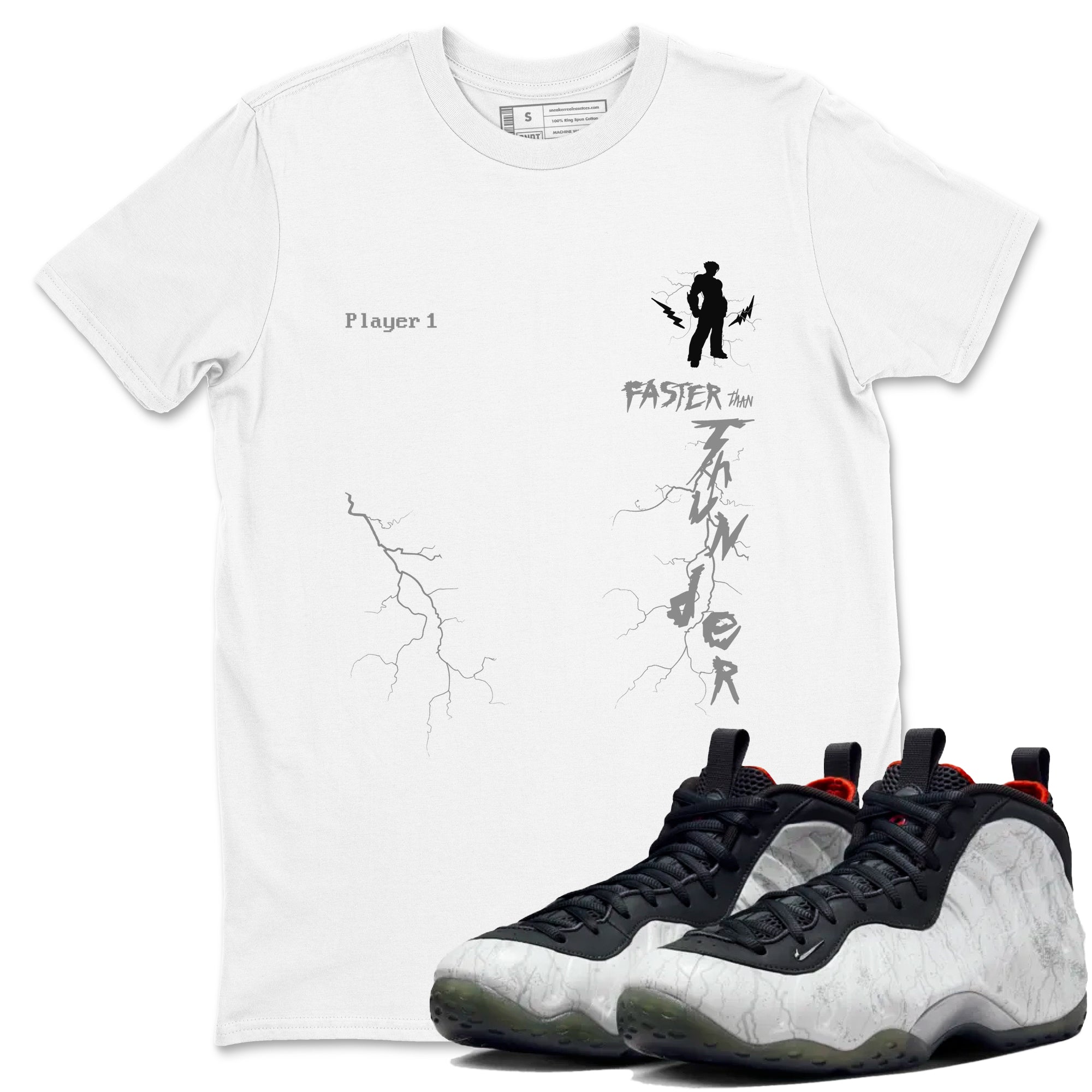 Faster Than Thunder snkmatch Tees - Air Foamposite One Jin