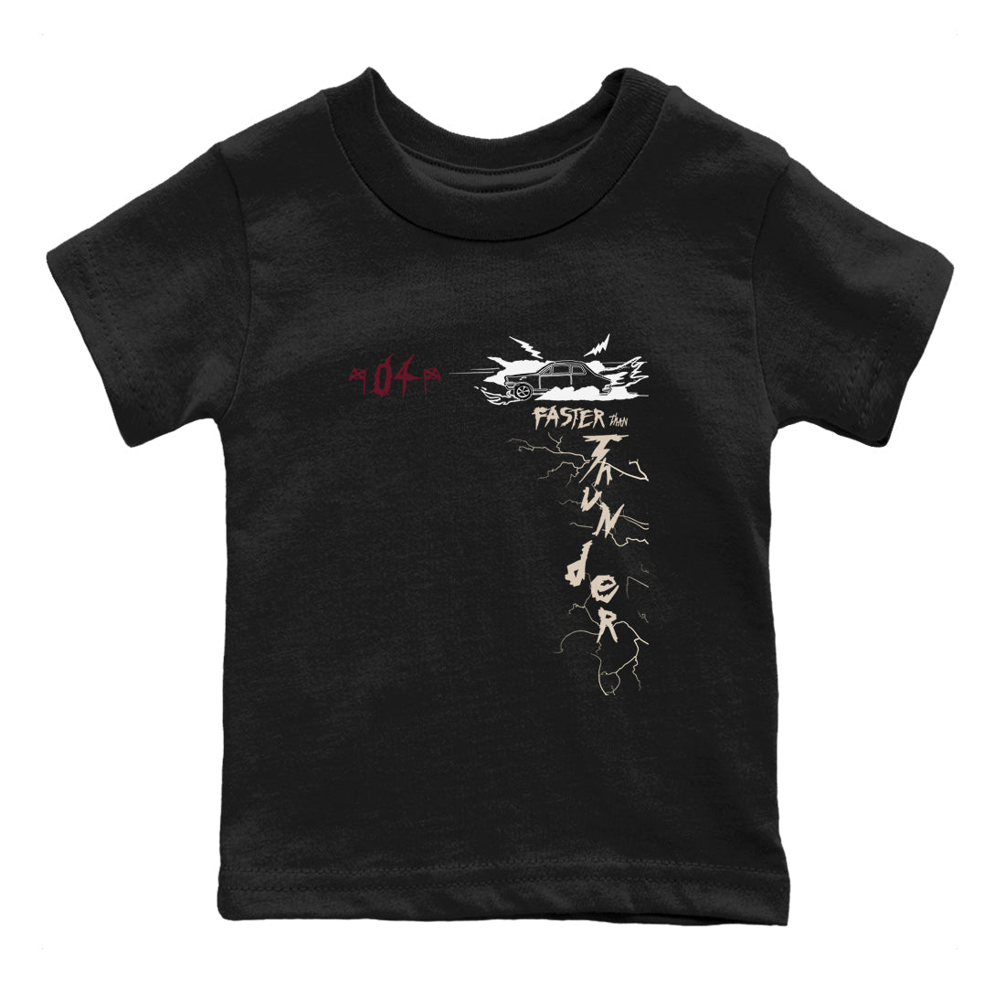 Faster Than Thunder snkmatch Tees Kids - Air Jordan 4 A Ma Maniere x Fossil Stone