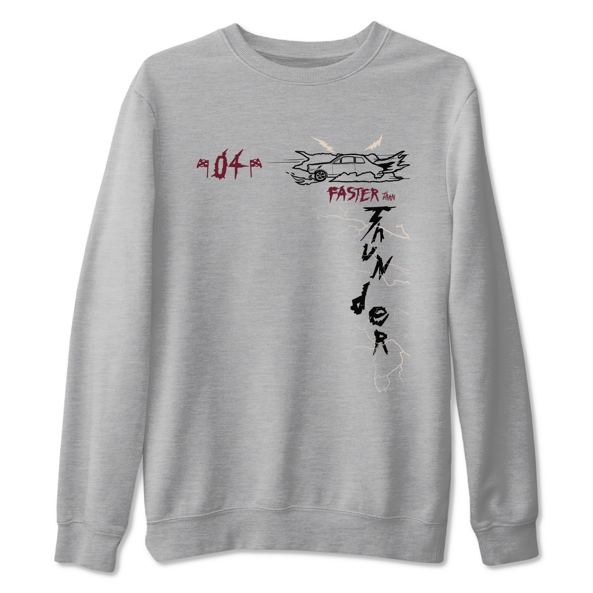 Faster Than Thunder snkmatch Tees - Air Jordan 4 A Ma Maniere x Fossil Stone