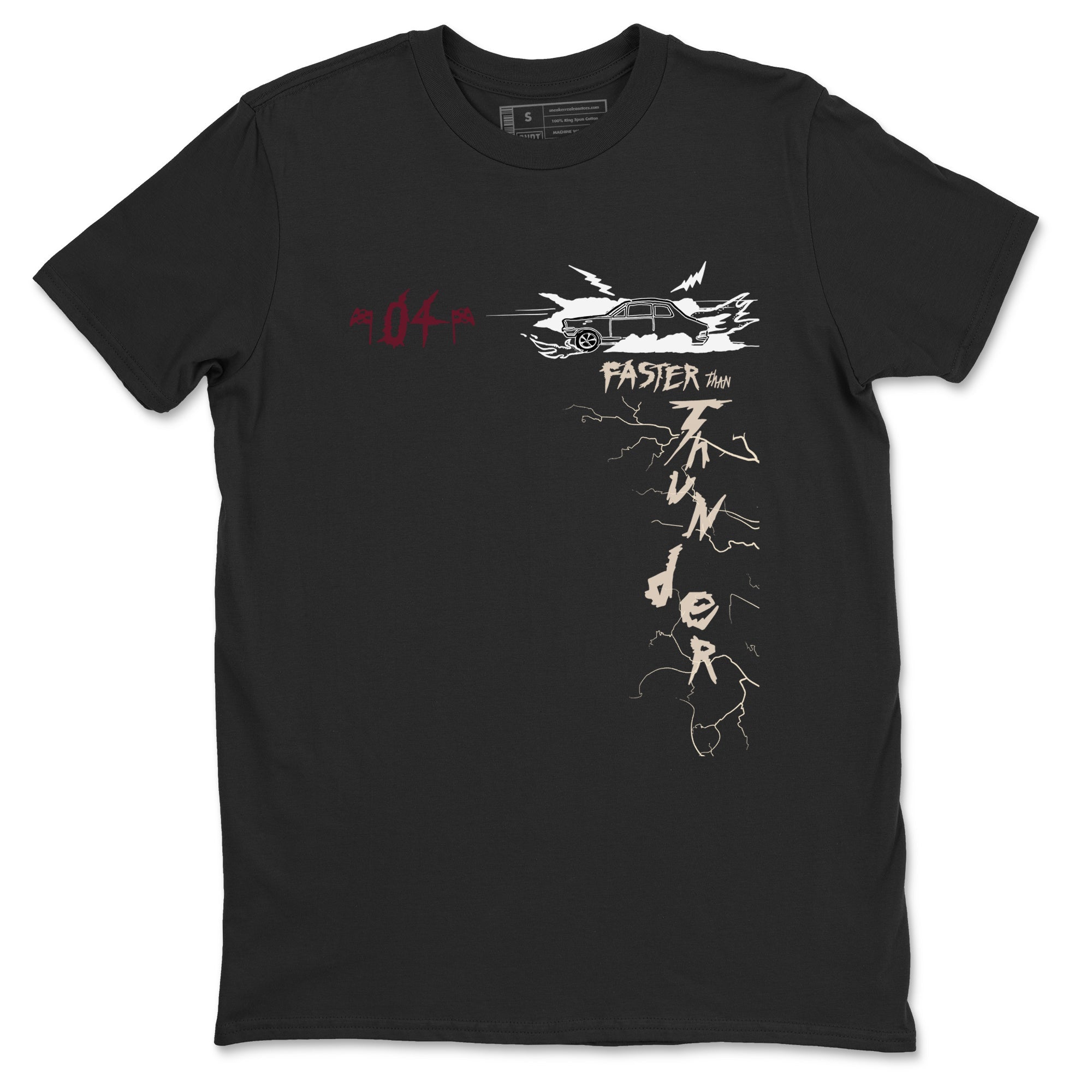 Faster Than Thunder snkmatch Tees - Air Jordan 4 A Ma Maniere x Fossil Stone