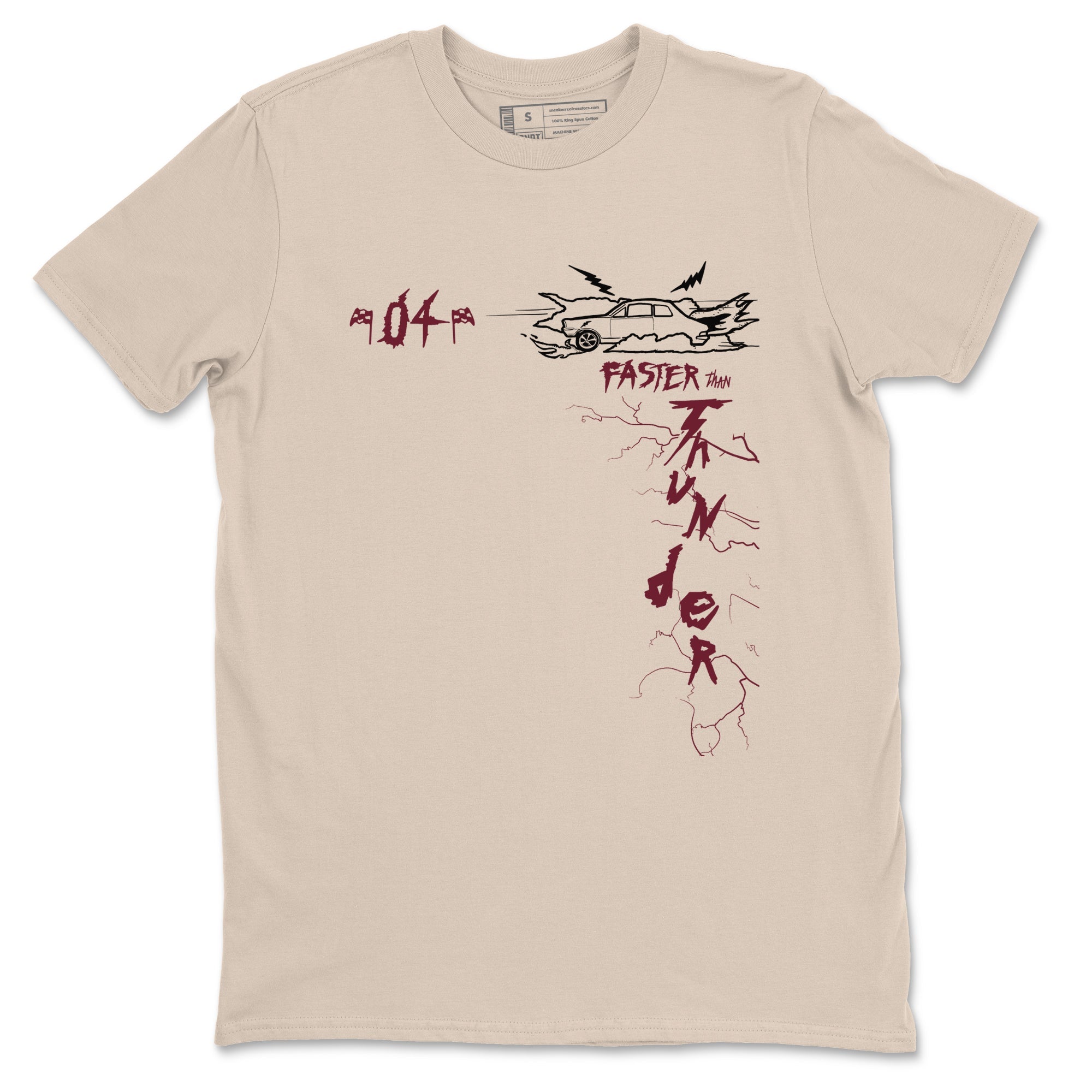 Faster Than Thunder snkmatch Tees - Air Jordan 4 A Ma Maniere x Fossil Stone