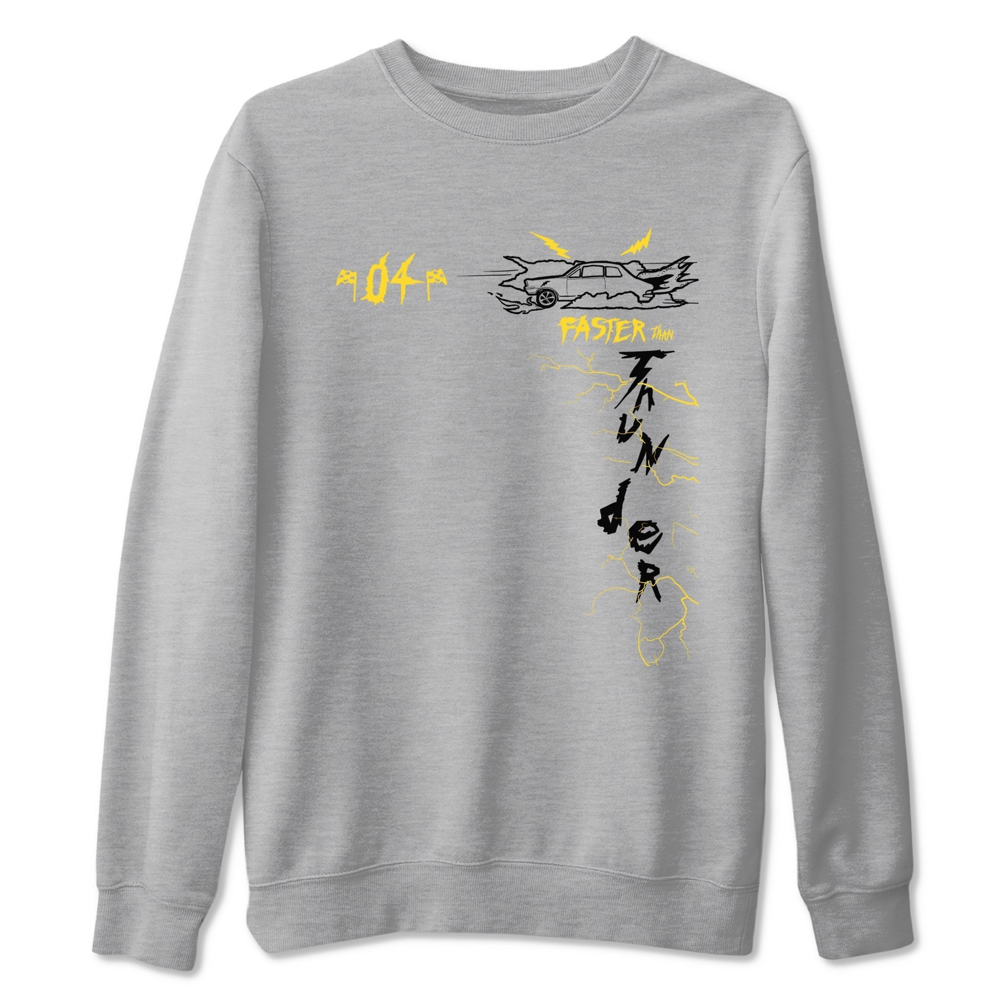 Faster Than Thunder snkmatch Tees - Air Jordan 4 Thunder