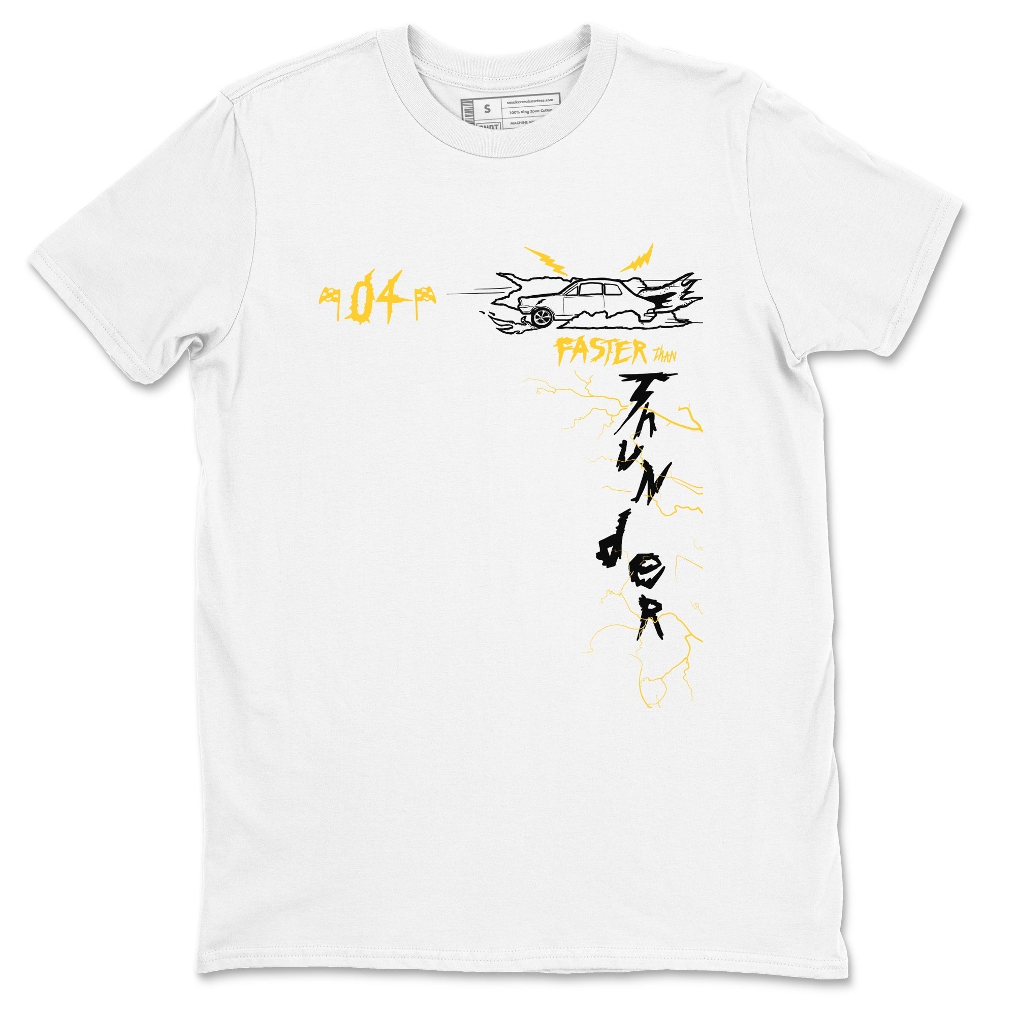 Faster Than Thunder snkmatch Tees - Air Jordan 4 Thunder