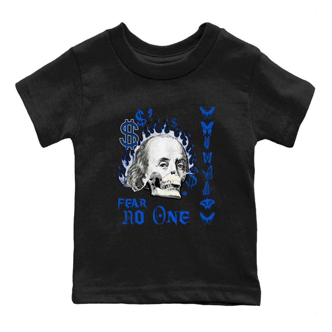 Fear No One snkmatch Tees Kids - Air Jordan 1 Game Royal