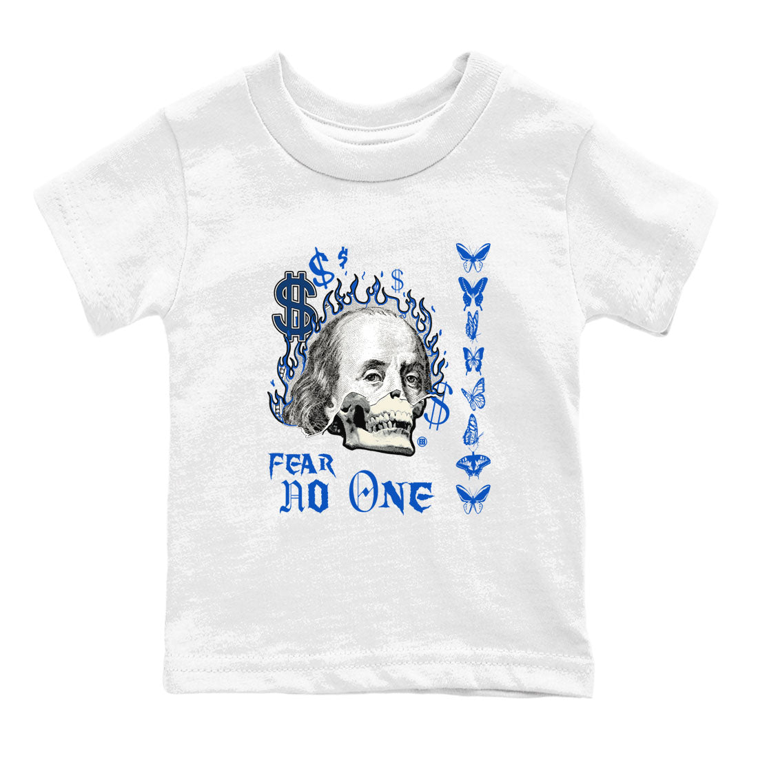 Fear No One snkmatch Tees Kids - Air Jordan 1 Game Royal