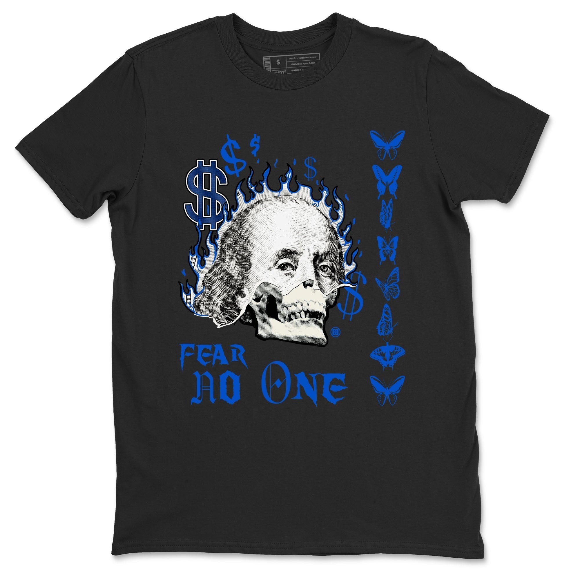 Fear No One snkmatch Tees - Air Jordan 1 Game Royal