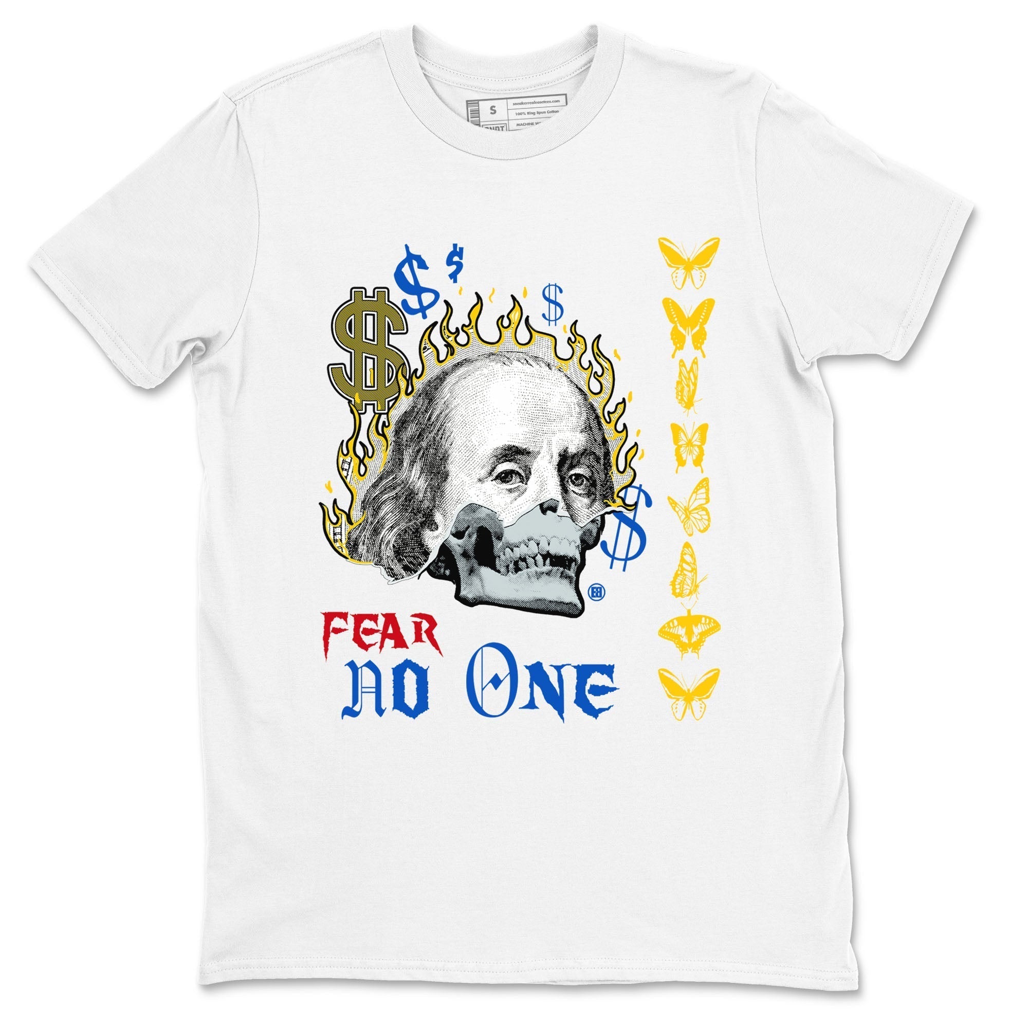 Fear No One snkmatch Tees - Air Jordan 1 Travis Scott Canary