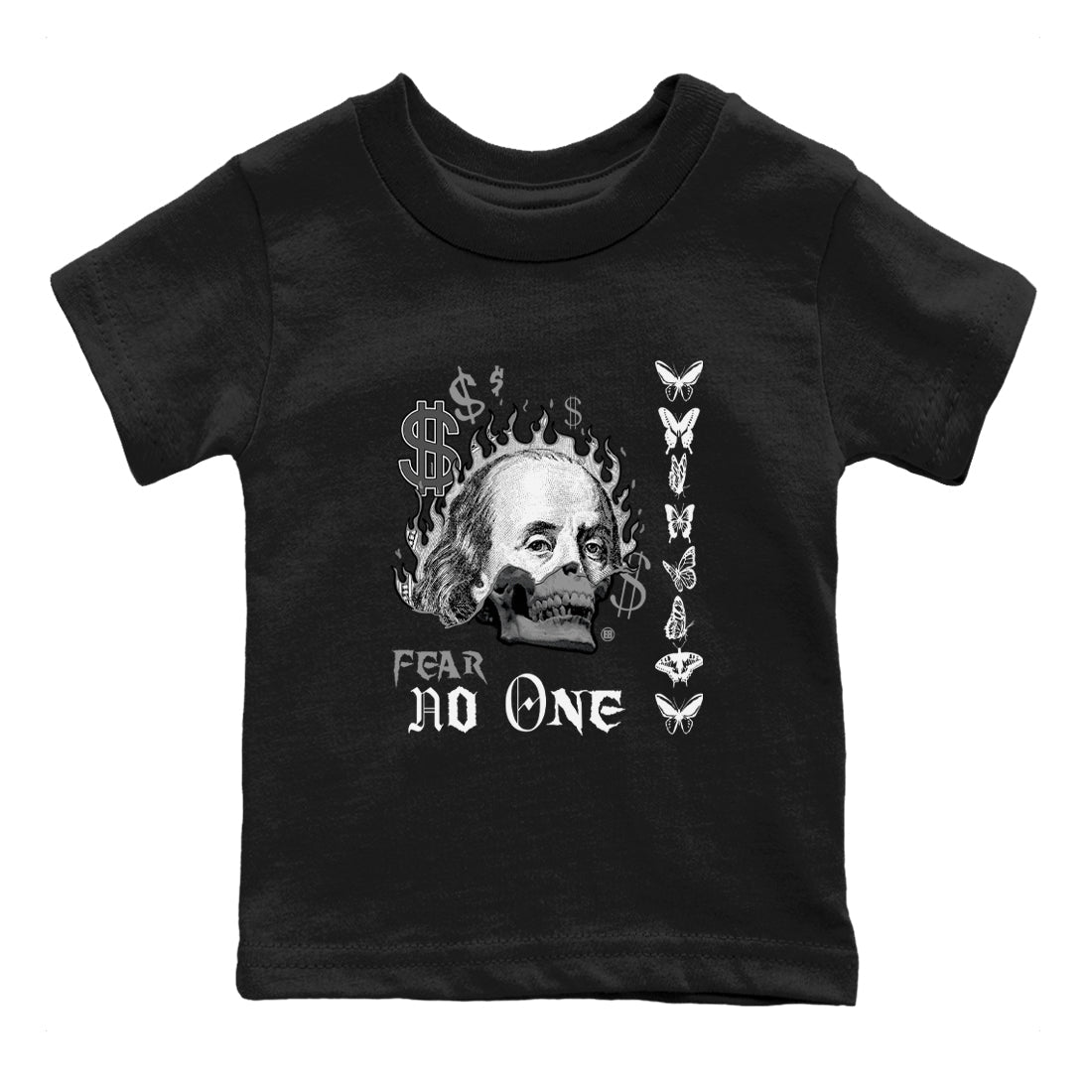 Fear No One snkmatch Tees Kids - Air Jordan 1 Wolf Grey