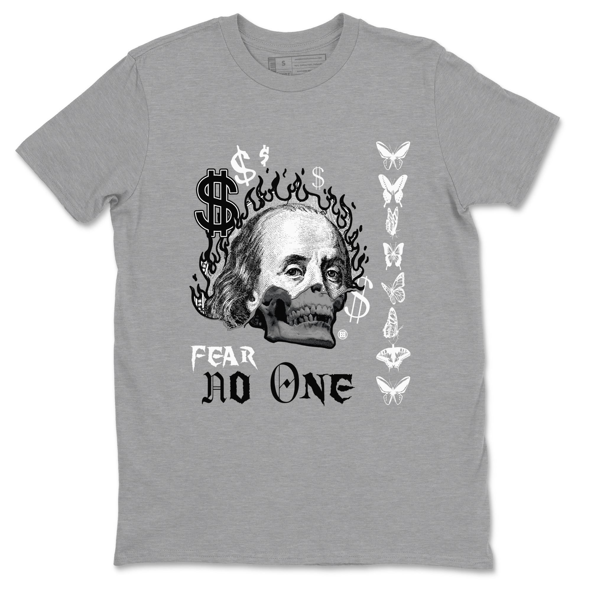 Fear No One snkmatch Tees - Air Jordan 1 Wolf Grey