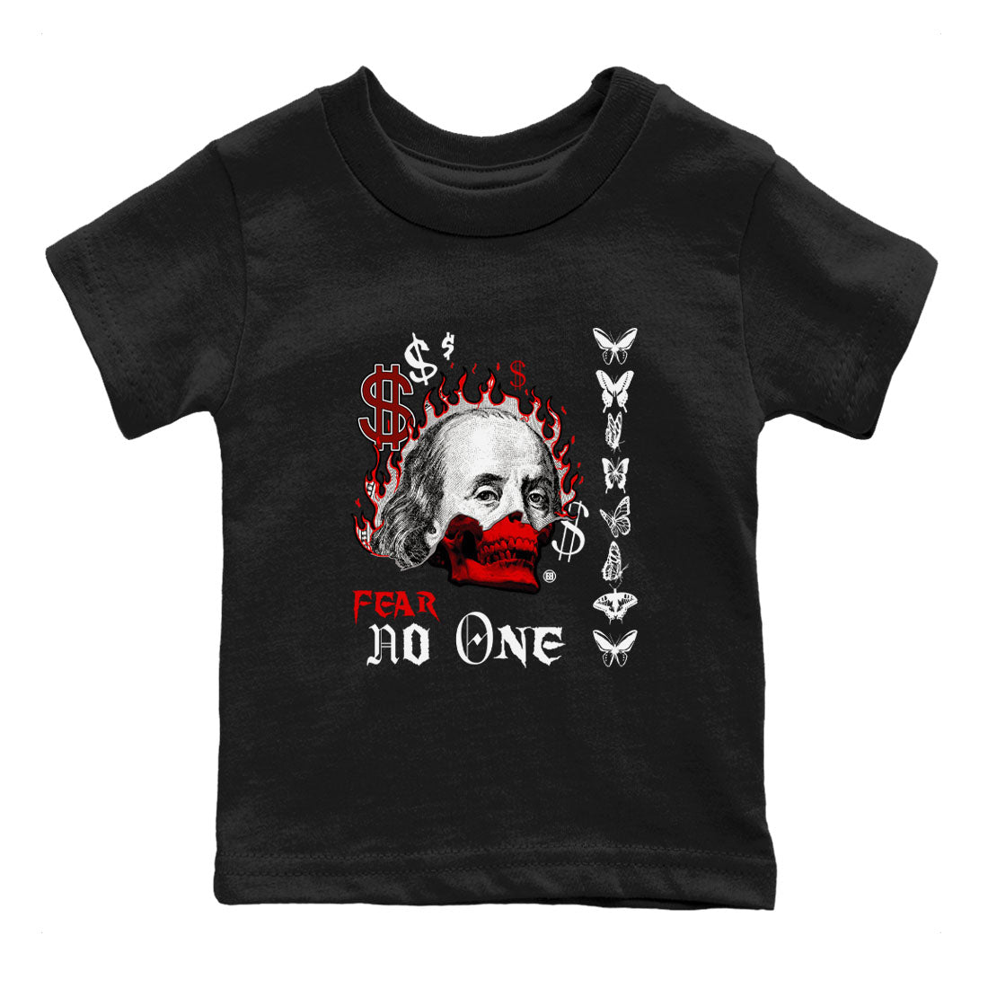 Fear No One snkmatch Tees Kids - Air Jordan 12 Taxi Flip