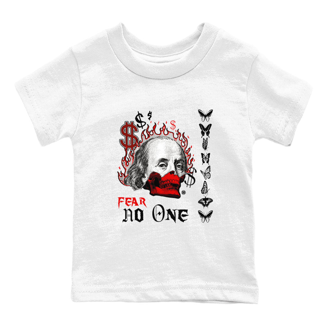Fear No One snkmatch Tees Kids - Air Jordan 12 Taxi Flip