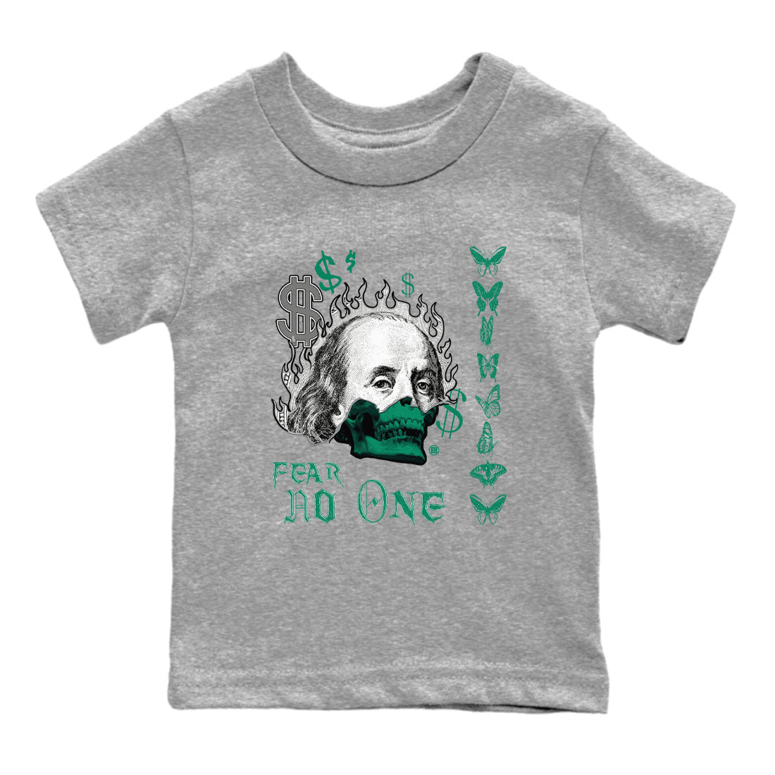 Fear No One snkmatch Tees Kids - Air Jordan 4 Oxidized Green