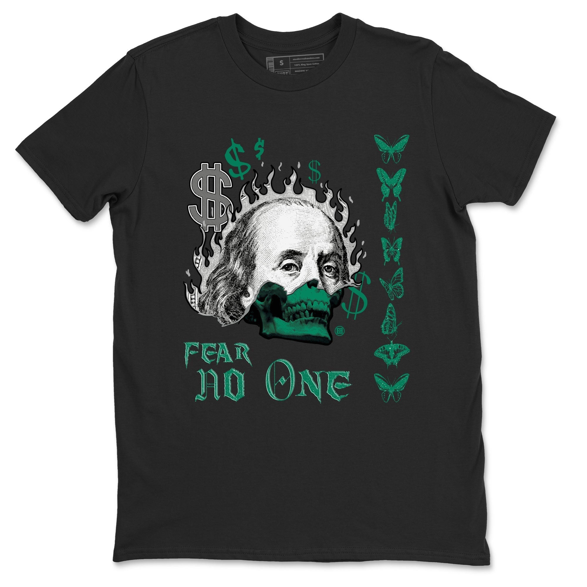 Fear No One snkmatch Tees - Air Jordan 4 Oxidized Green